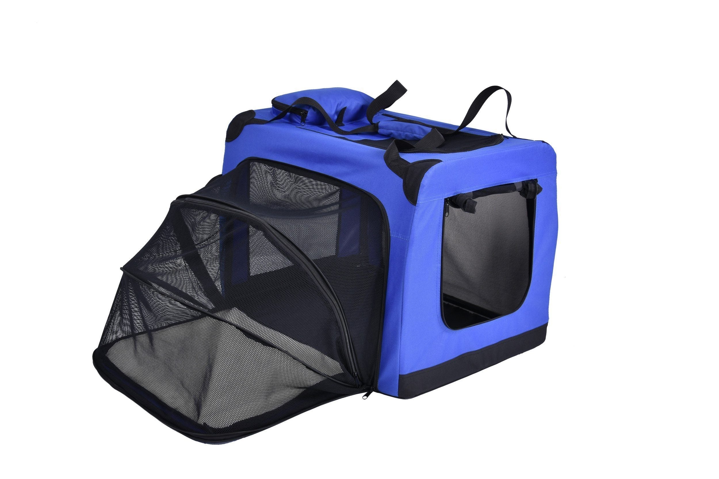 Pet Life ® 'Hounda Accordion' Metal Framed Soft-Folding Collapsible Dual-Sided Expandable Pet Dog Crate - Image 16