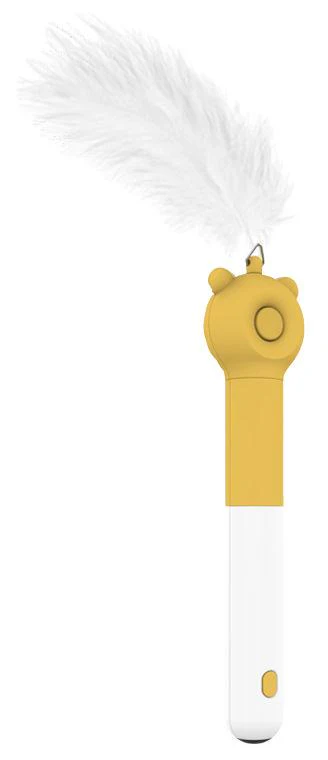 Pet Life ® 'KITIQUE" 3-in-1 Retractable and Extendable Feathered and Laser Wand Kitty Cat Teaser - Image 10