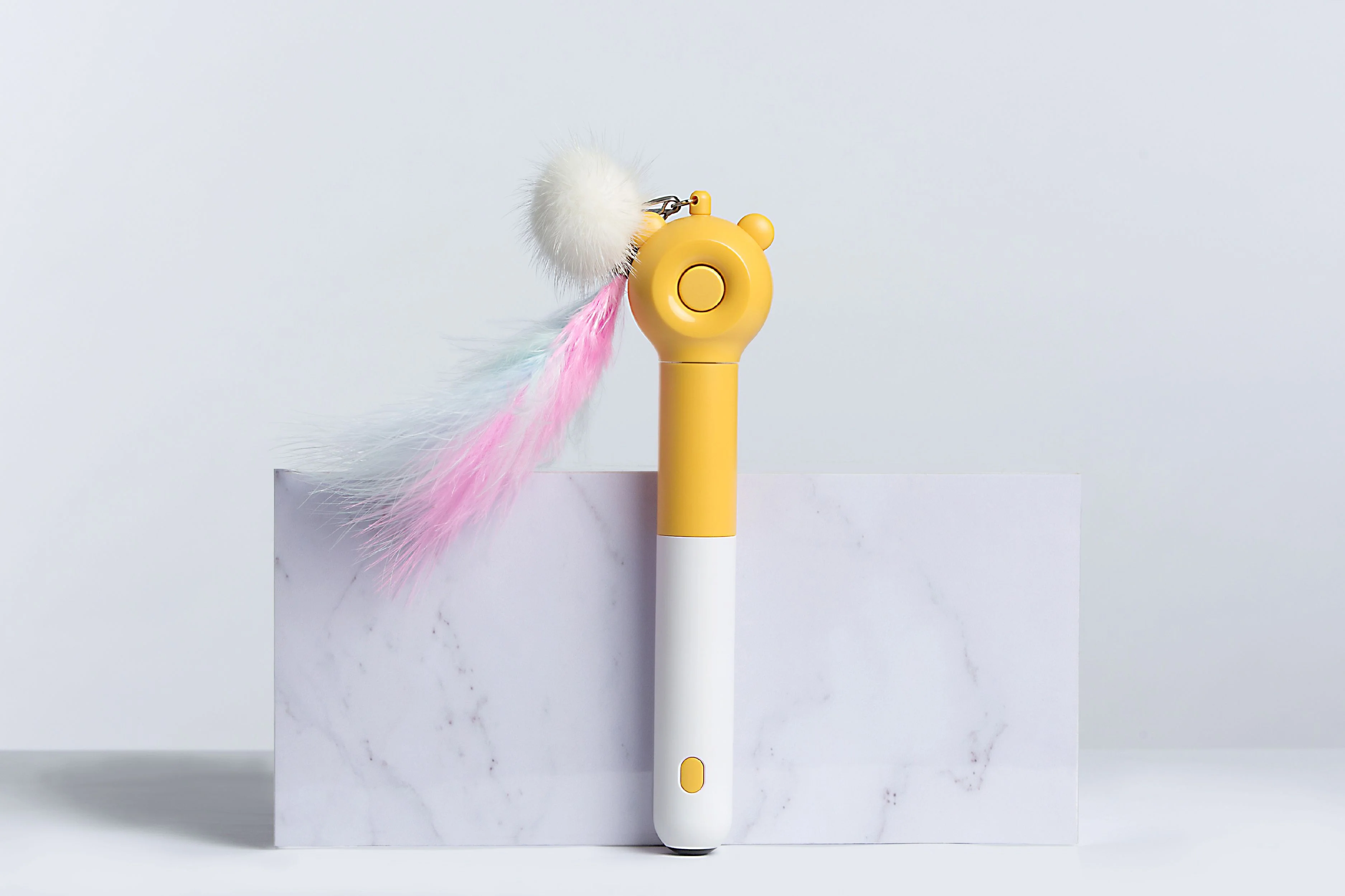 Pet Life ® 'KITIQUE" 3-in-1 Retractable and Extendable Feathered and Laser Wand Kitty Cat Teaser - Image 11