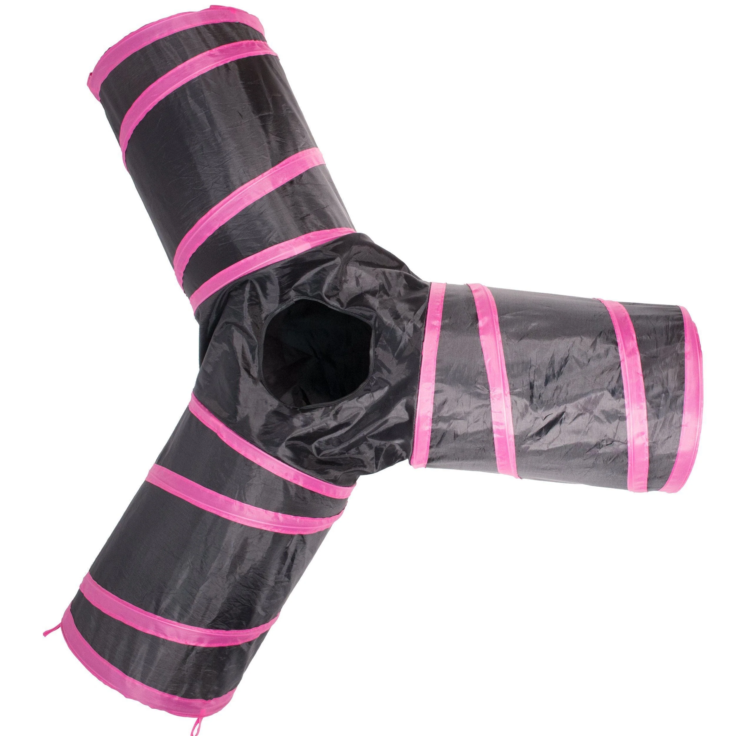 Pet Life ® 'Kitting-Go-Seek' Collapsible Folding Travel 3-way Kitty Cat Tunnel - Image 10
