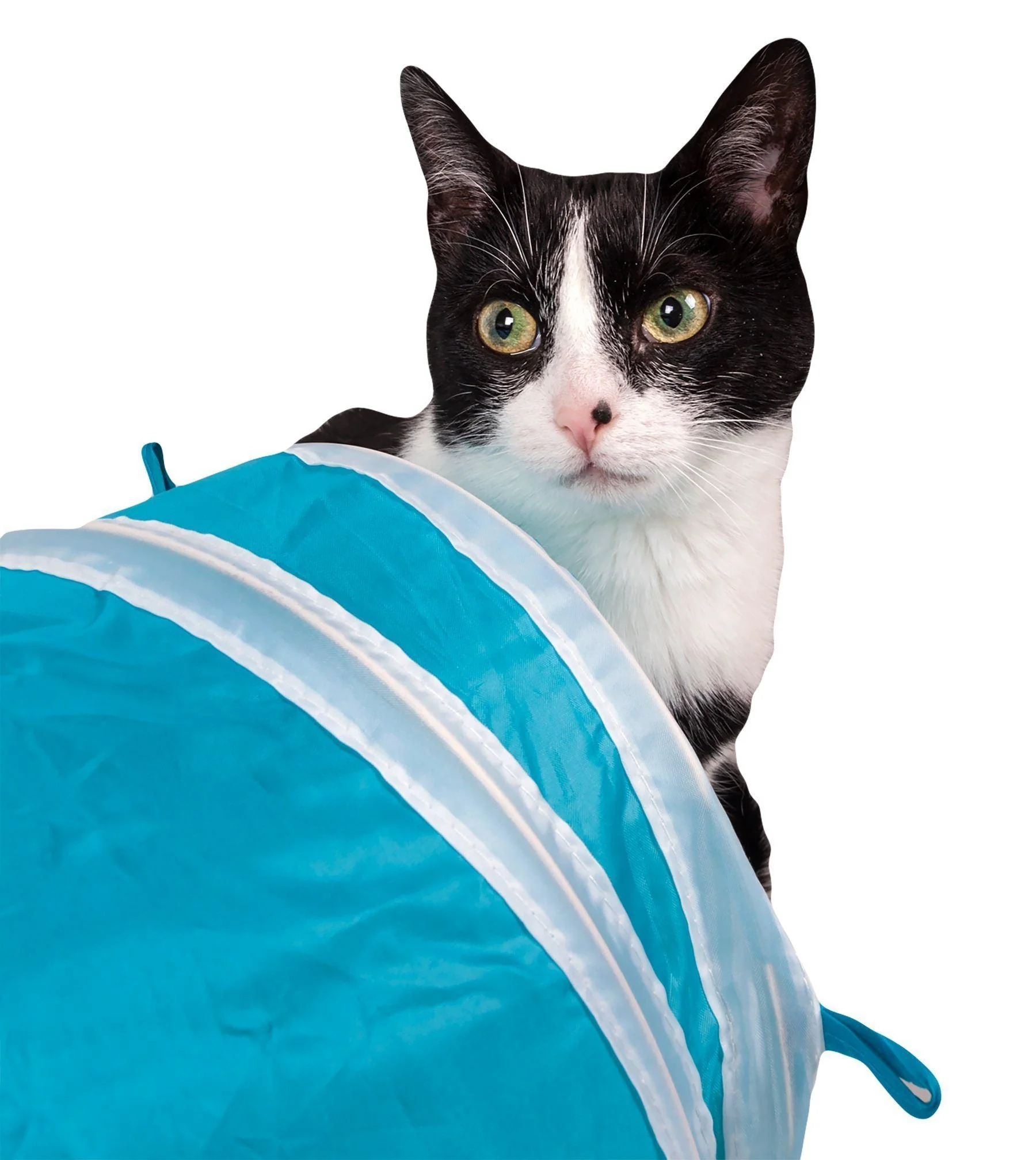 Pet Life ® 'Kitting-Go-Seek' Collapsible Folding Travel 3-way Kitty Cat Tunnel - Image 16