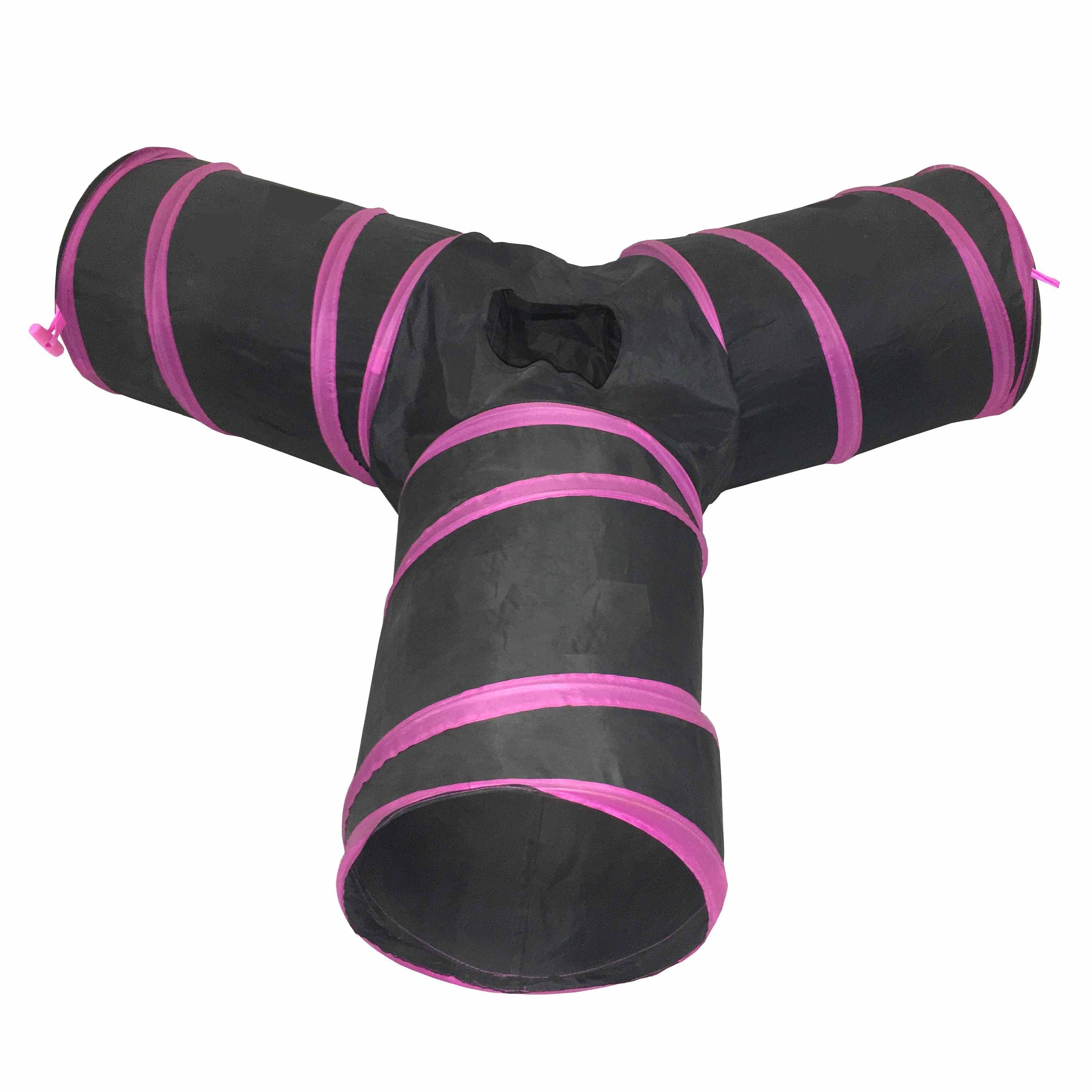Pet Life ® 'Kitting-Go-Seek' Collapsible Folding Travel 3-way Kitty Cat Tunnel - Image 8