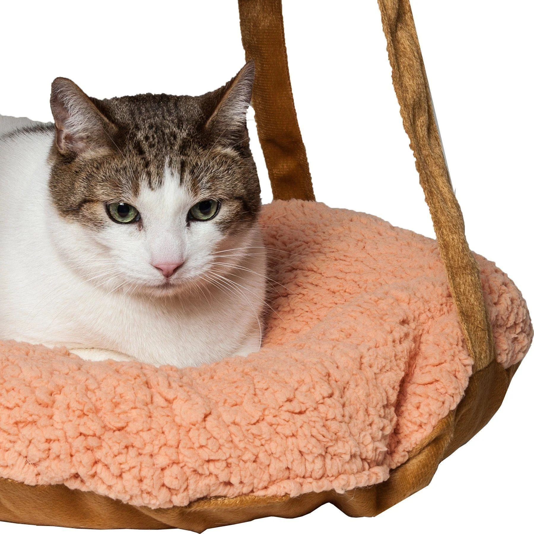Pet Life ® 'Kittyhaus' Dual-Lounge Hanging Relaxing Kitty Cat Pillow Bed Hammock Lounger - Image 2