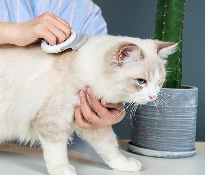 Pet Life ® 'Knuckler' Handheld Travel Flexible Grooming Pet Rake Comb - Image 5
