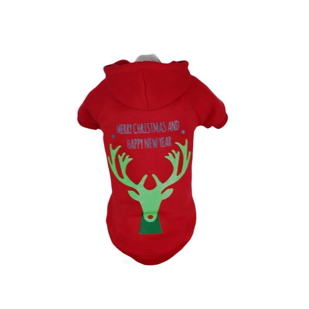 Pet Life ® LED Lighting 'Christmas Reindeer' Hooded Dog Costume Sweater w/ Included Batteries - Image 2