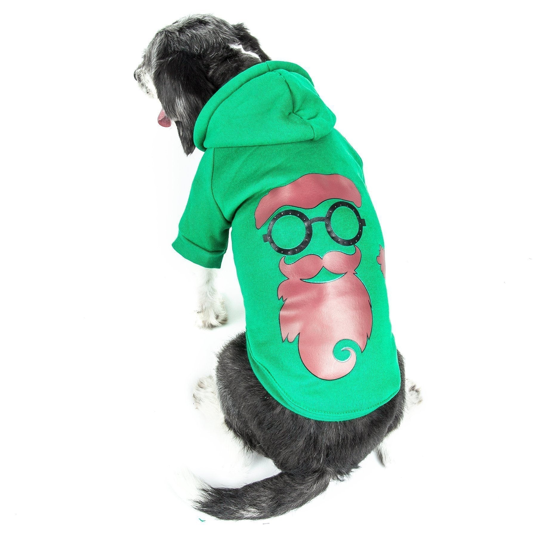 Pet Life ® LED Lighting 'Cool Santa Shades' Hooded Dog Costume Sweater w/ Included Batteries - Image 4
