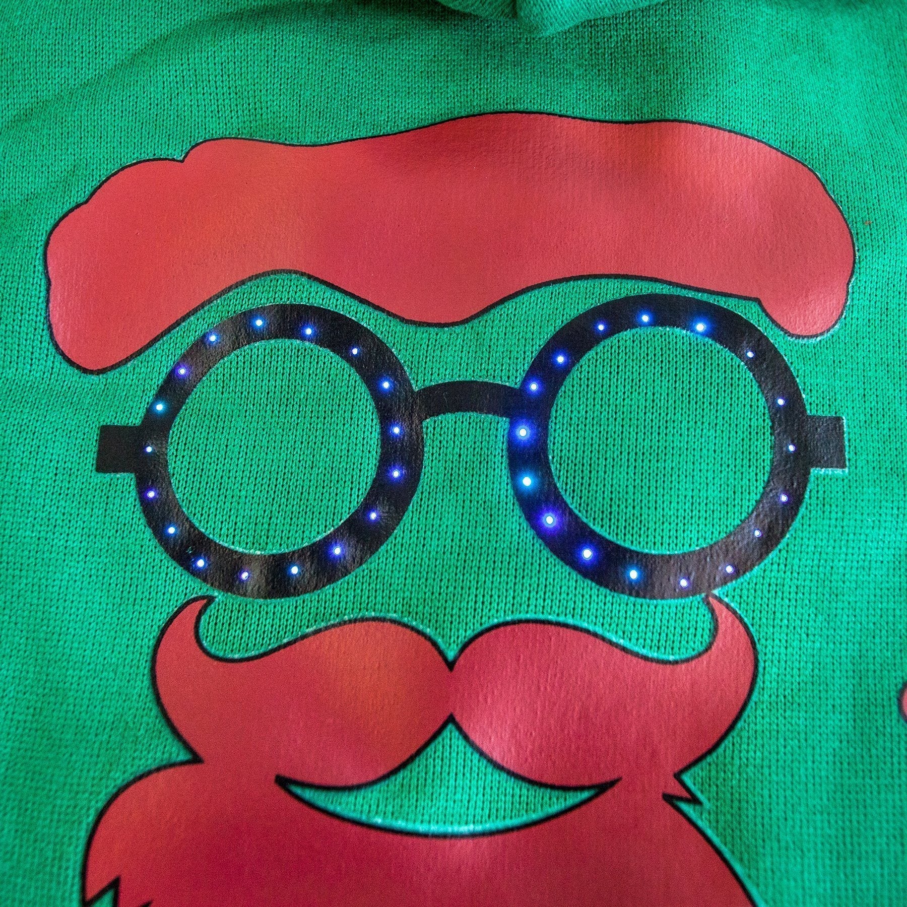 Pet Life ® LED Lighting 'Cool Santa Shades' Hooded Dog Costume Sweater w/ Included Batteries - Image 6