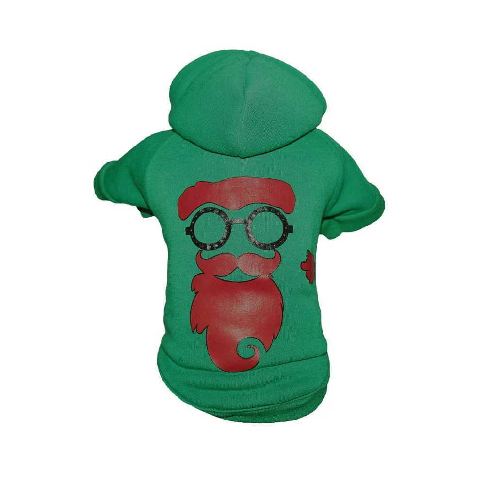 Pet Life ® LED Lighting 'Cool Santa Shades' Hooded Dog Costume Sweater w/ Included Batteries - Image 8