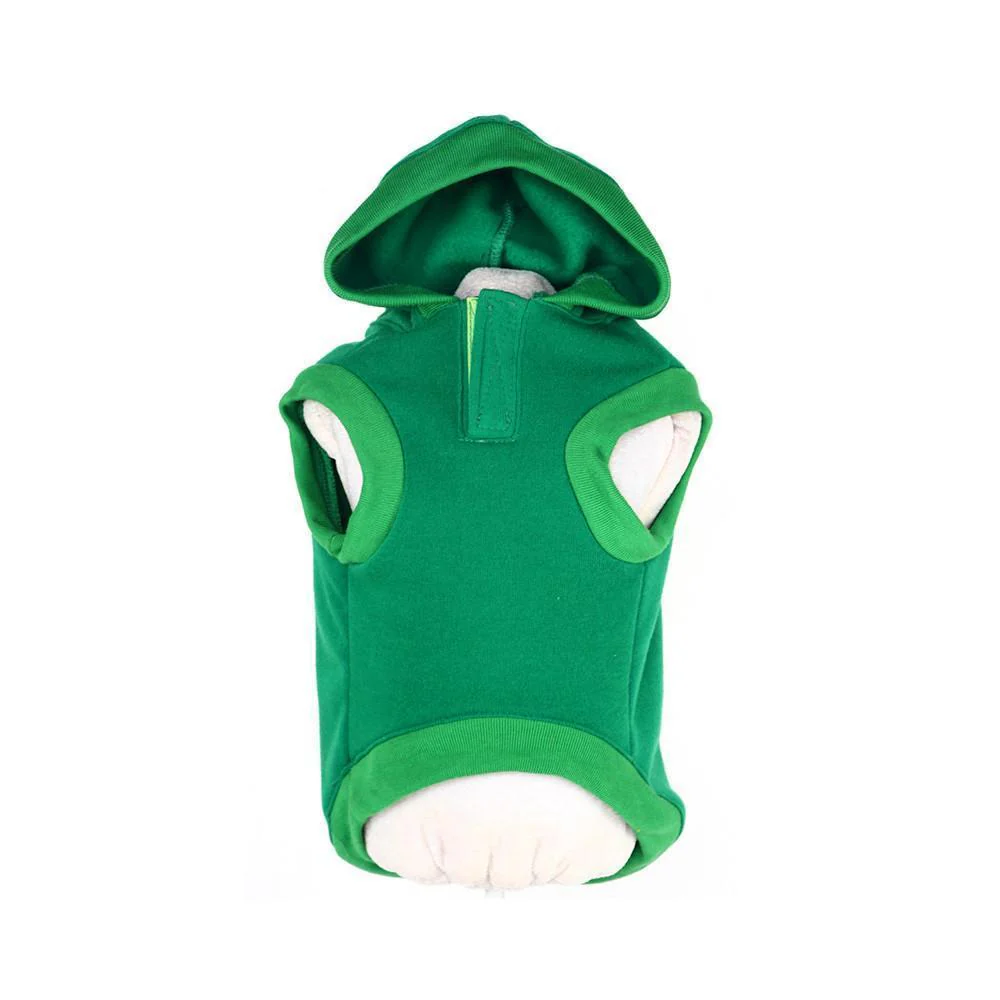 Pet Life ® LED Lighting 'Hands-Up-Santa' Hooded Dog Costume Sweater w/ Included Batteries - Image 3