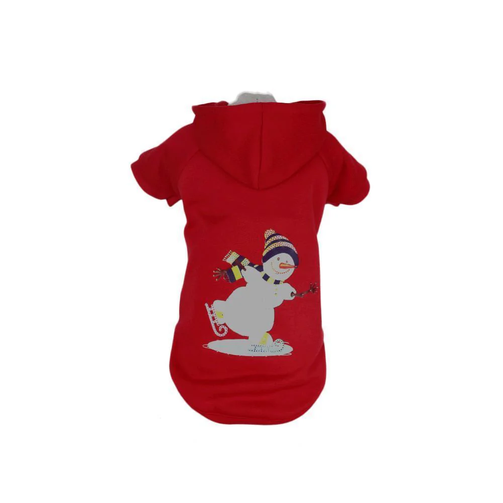 Pet Life ® LED Lighting Holiday Snowman Hooded dog Costume Sweater w/ Included Batteries - Image 2