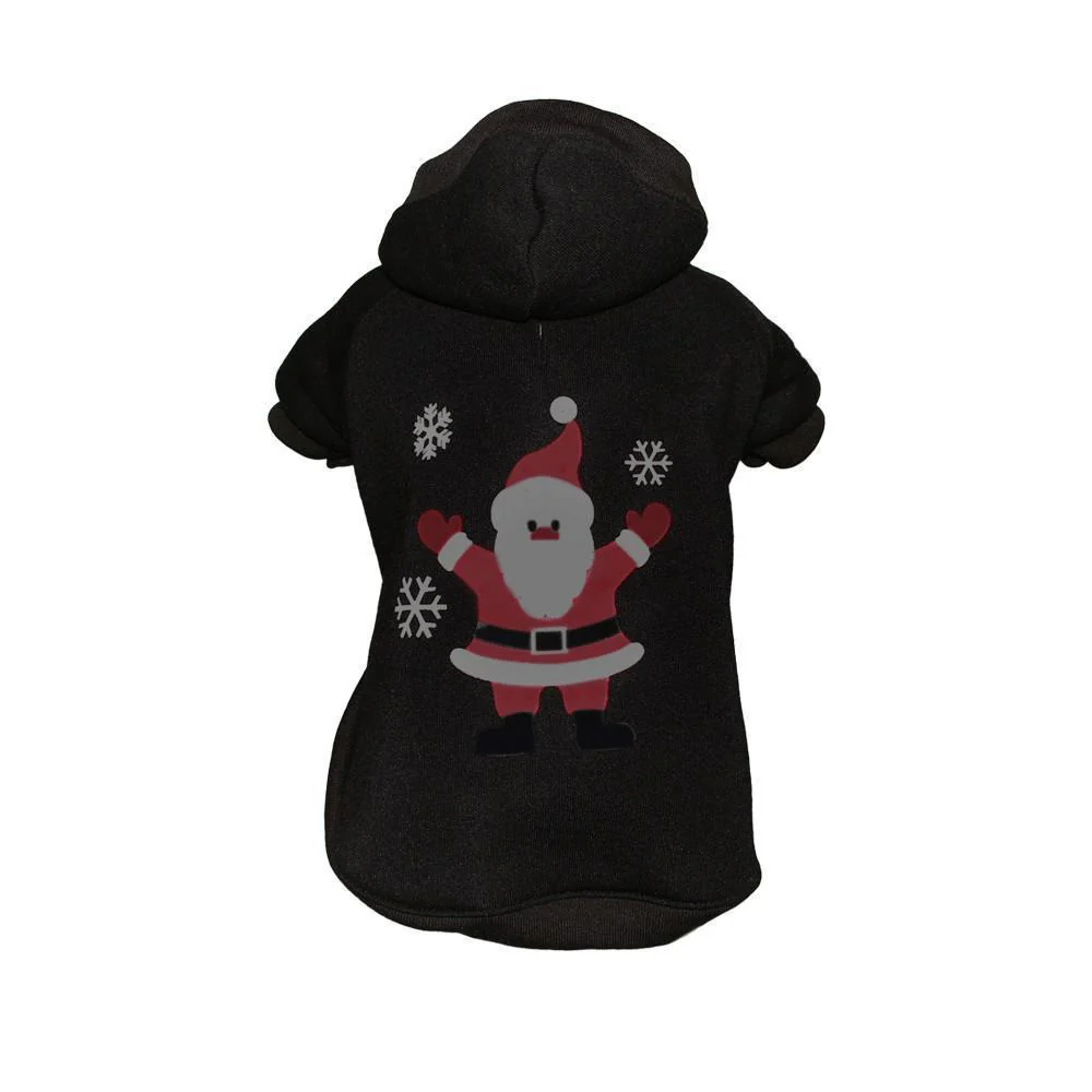 Pet Life ® LED Lighting 'Juggling Santa' Hooded Dog Costume Sweater w/ Included Batteries - Image 2