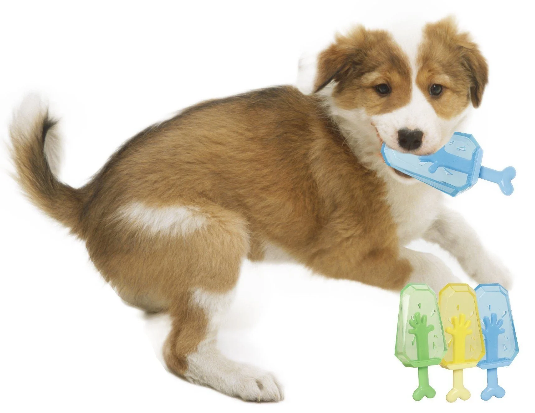 Pet Life ® 'Lick & Gnaw' Cooling Ices Cone Freezable and Chewable Tossing Waterproof Floating Pet Dog Toy