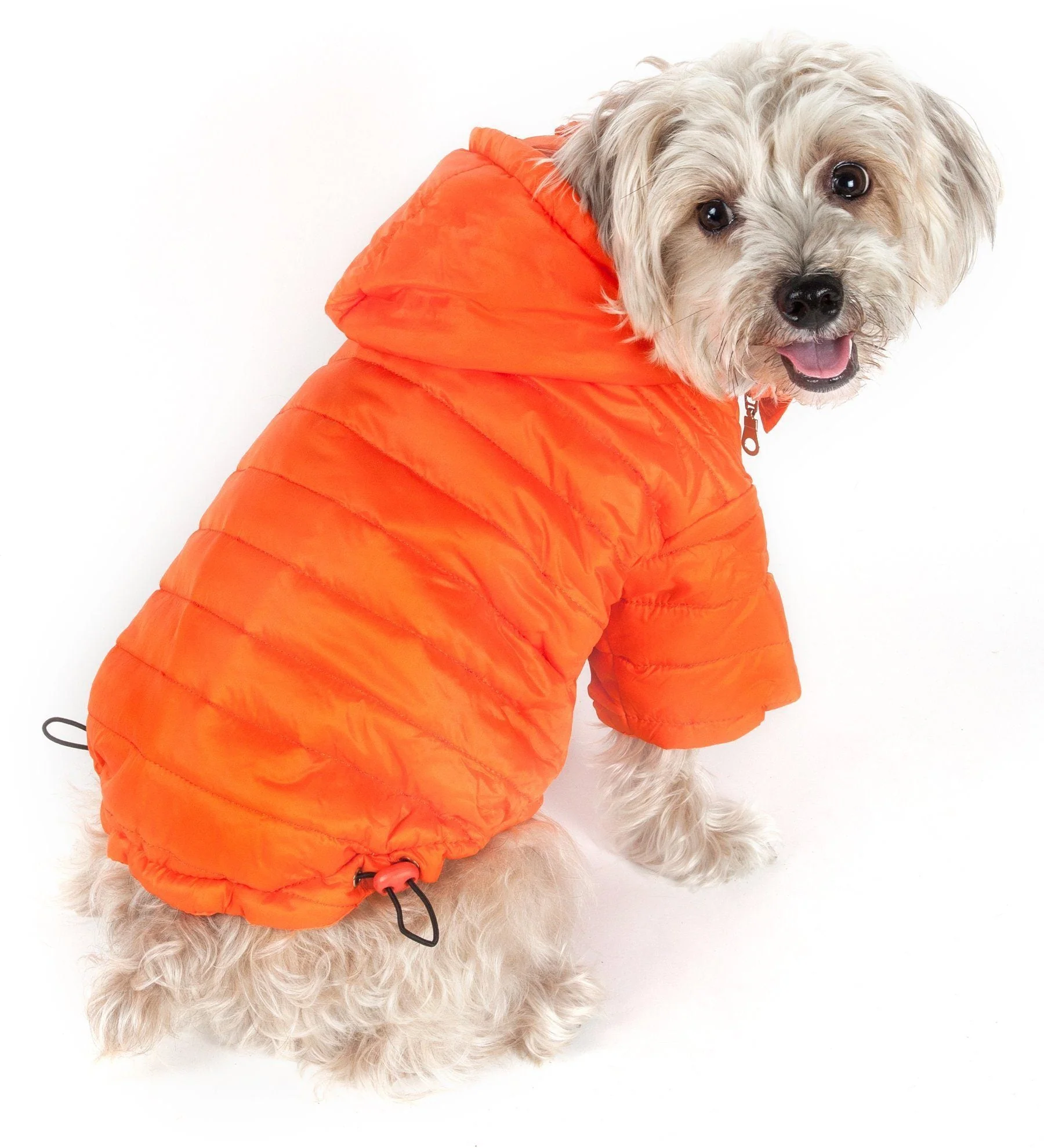 Pet Life ® Lightweight Adjustable and Collapsible 'Sporty Avalanche' Dog Coat w/ Pop-out Zippered Hood - Image 10