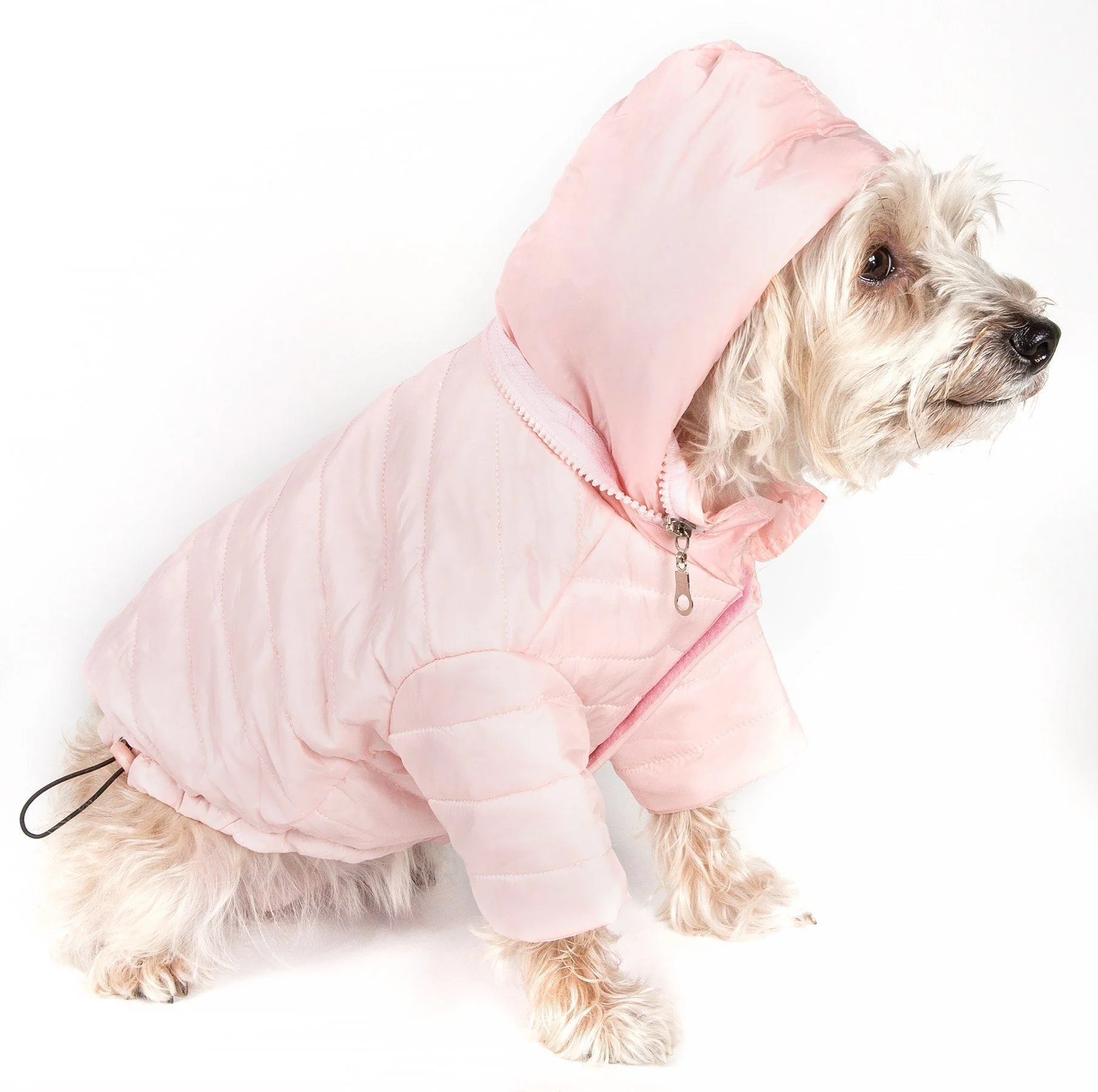 Pet Life ® Lightweight Adjustable and Collapsible 'Sporty Avalanche' Dog Coat w/ Pop-out Zippered Hood - Image 13