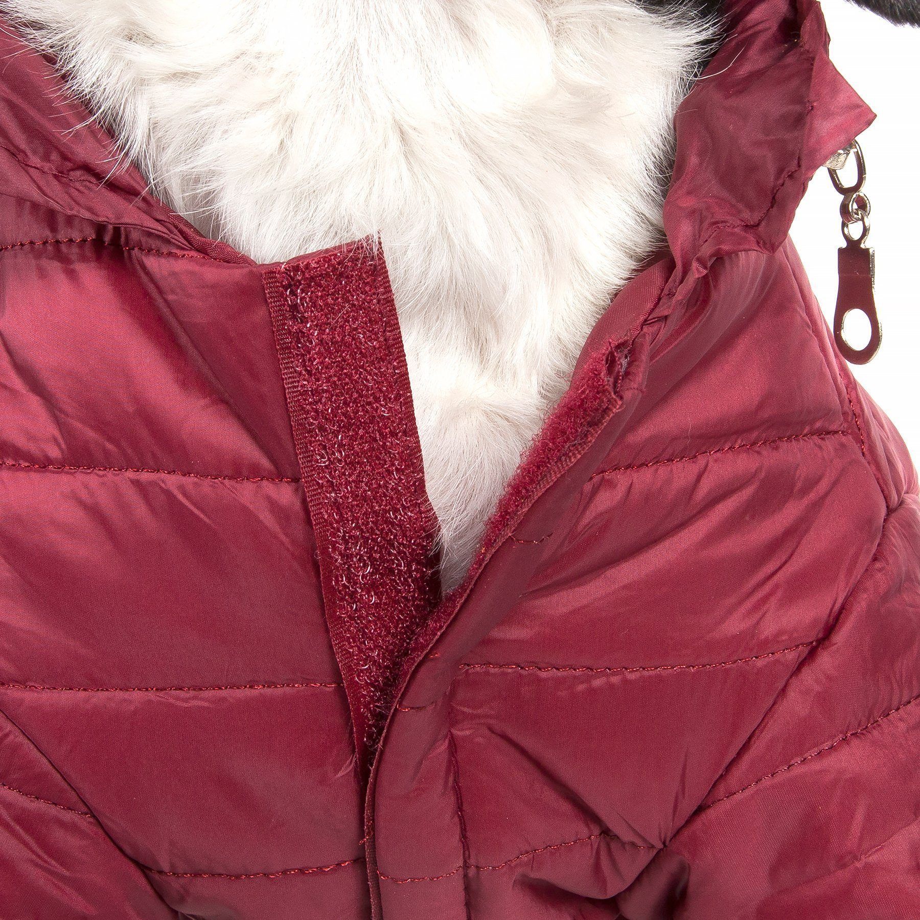 Pet Life ® Lightweight Adjustable and Collapsible 'Sporty Avalanche' Dog Coat w/ Pop-out Zippered Hood - Image 16
