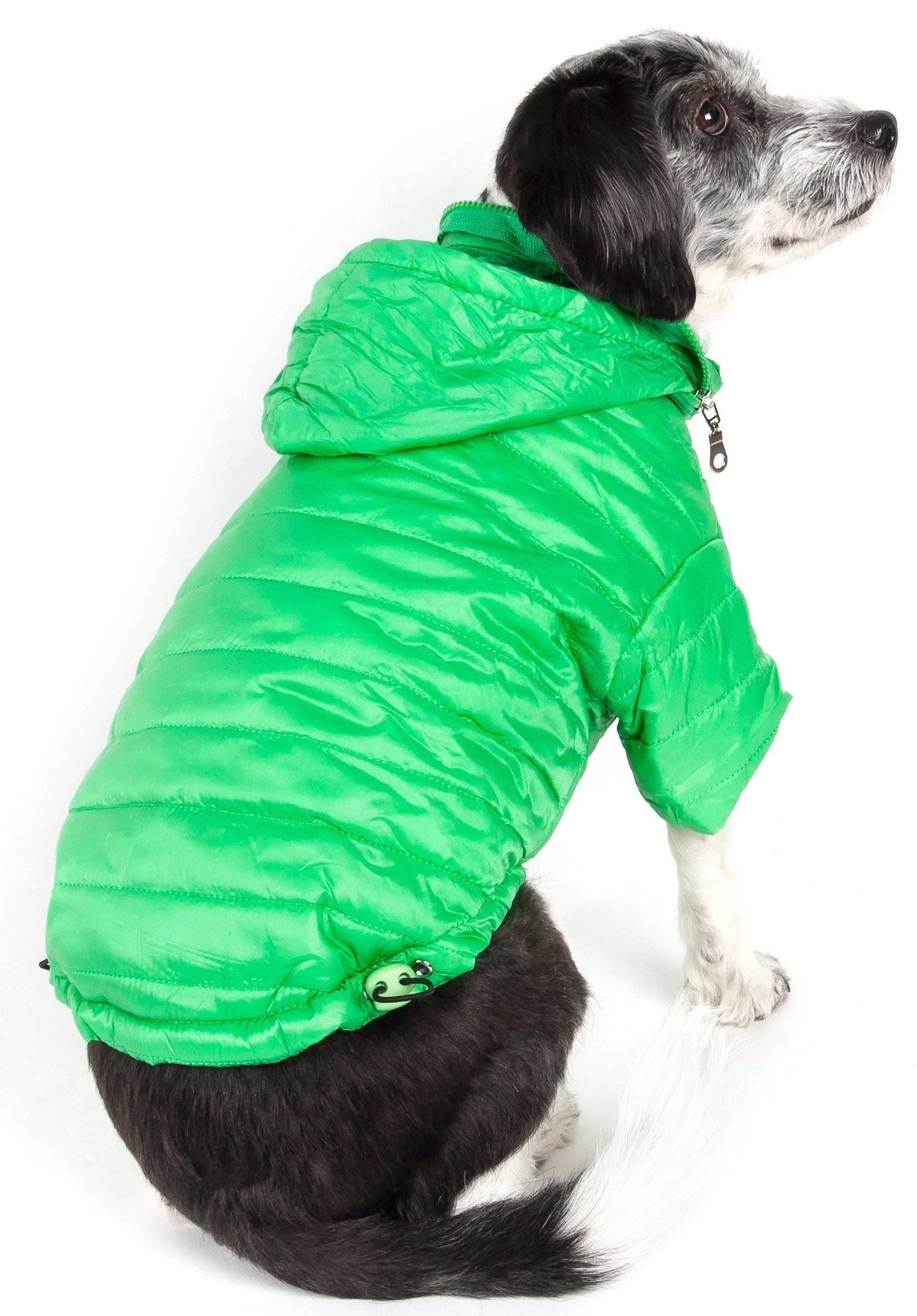Pet Life ® Lightweight Adjustable and Collapsible 'Sporty Avalanche' Dog Coat w/ Pop-out Zippered Hood - Image 20