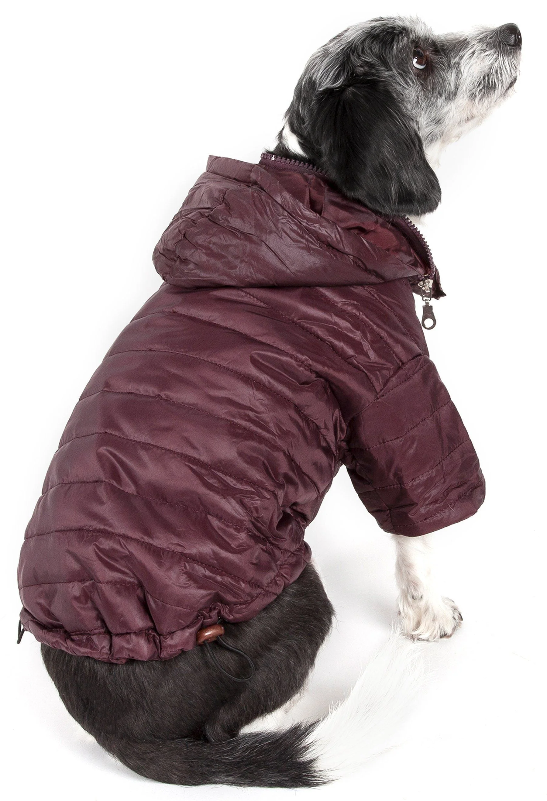 Pet Life ® Lightweight Adjustable and Collapsible 'Sporty Avalanche' Dog Coat w/ Pop-out Zippered Hood - Image 21