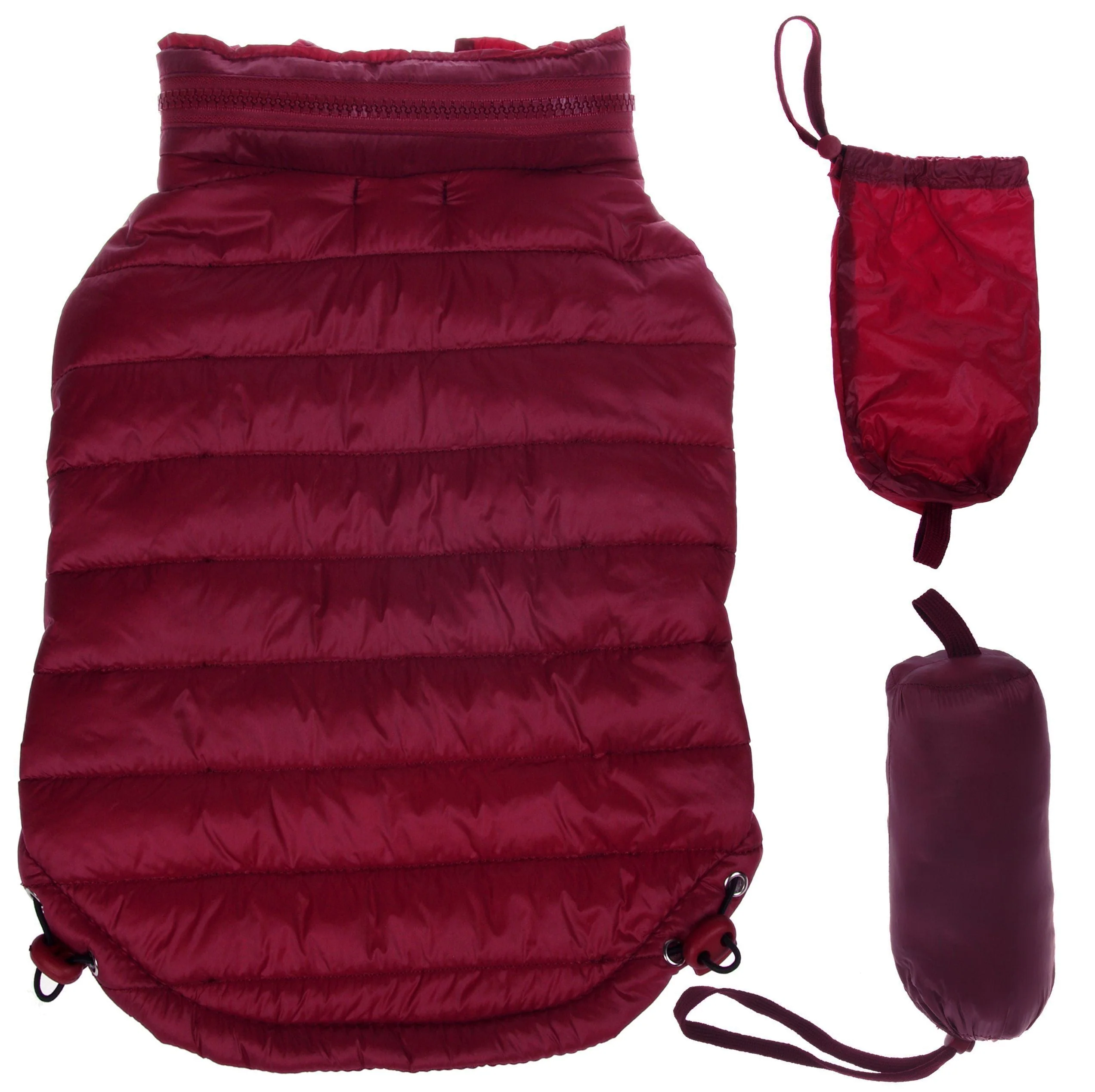 Pet Life ® Lightweight Adjustable and Collapsible 'Sporty Avalanche' Dog Coat w/ Pop-out Zippered Hood - Image 26