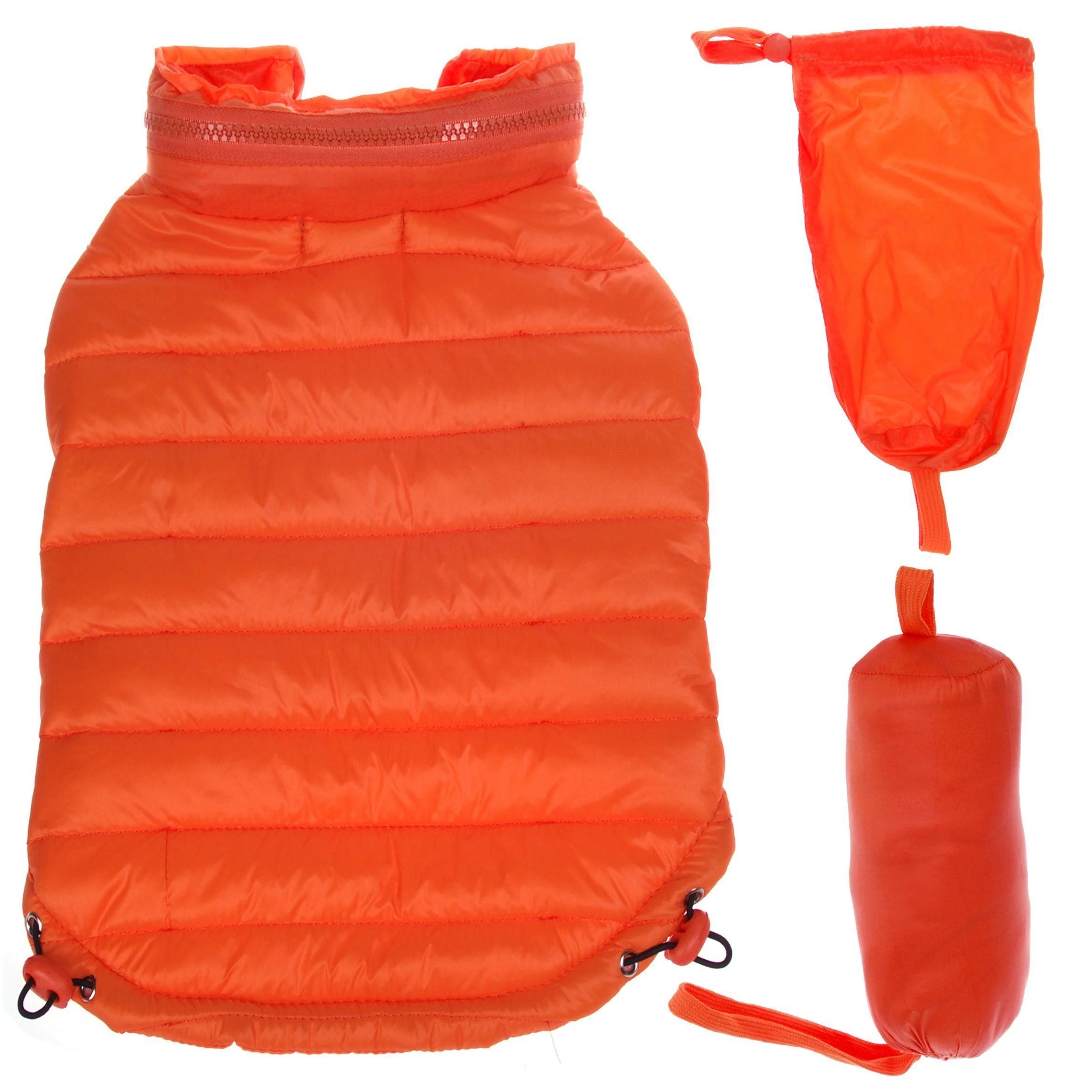 Pet Life ® Lightweight Adjustable and Collapsible 'Sporty Avalanche' Dog Coat w/ Pop-out Zippered Hood - Image 31