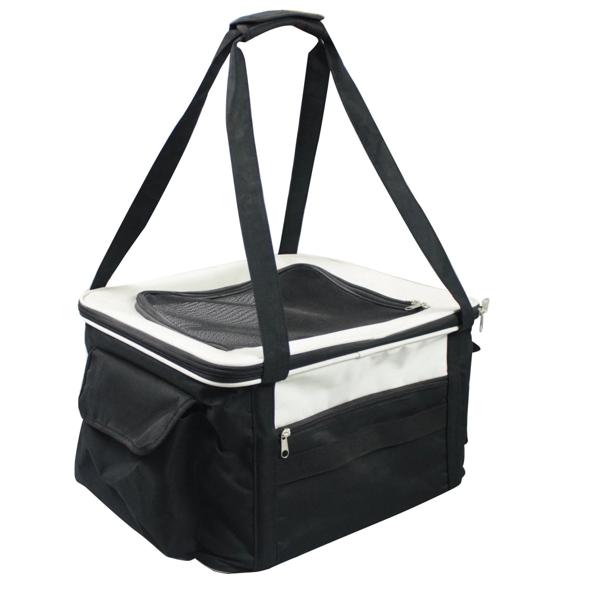 Pet Life ® Lightweight Collapsible Safety Travel Wire Folding Pet Dog Car Seat Carseat Carrier Crate - Image 5