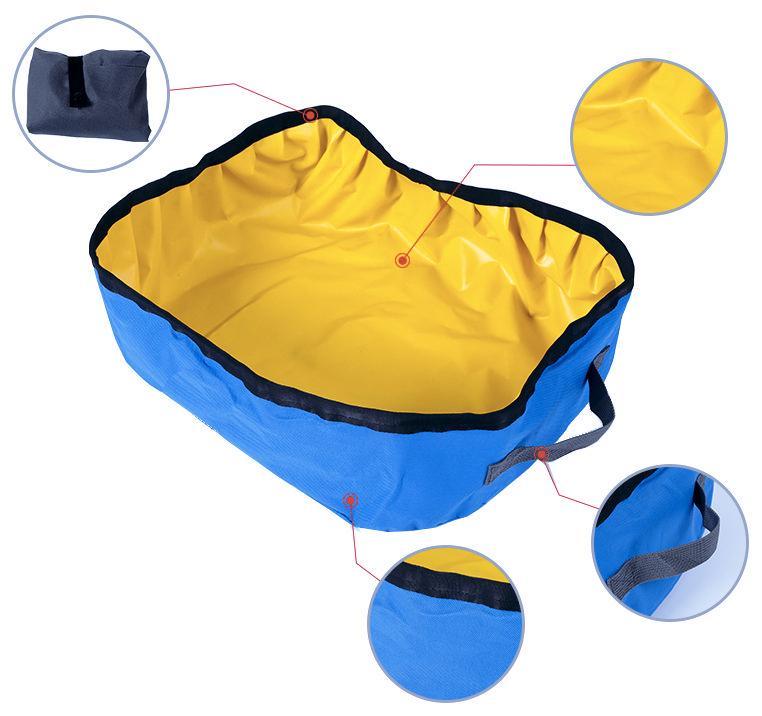Pet Life ® 'Litter Go' Travel Folding Waterproof Kitty Cat Litterbox and Bath - Image 2