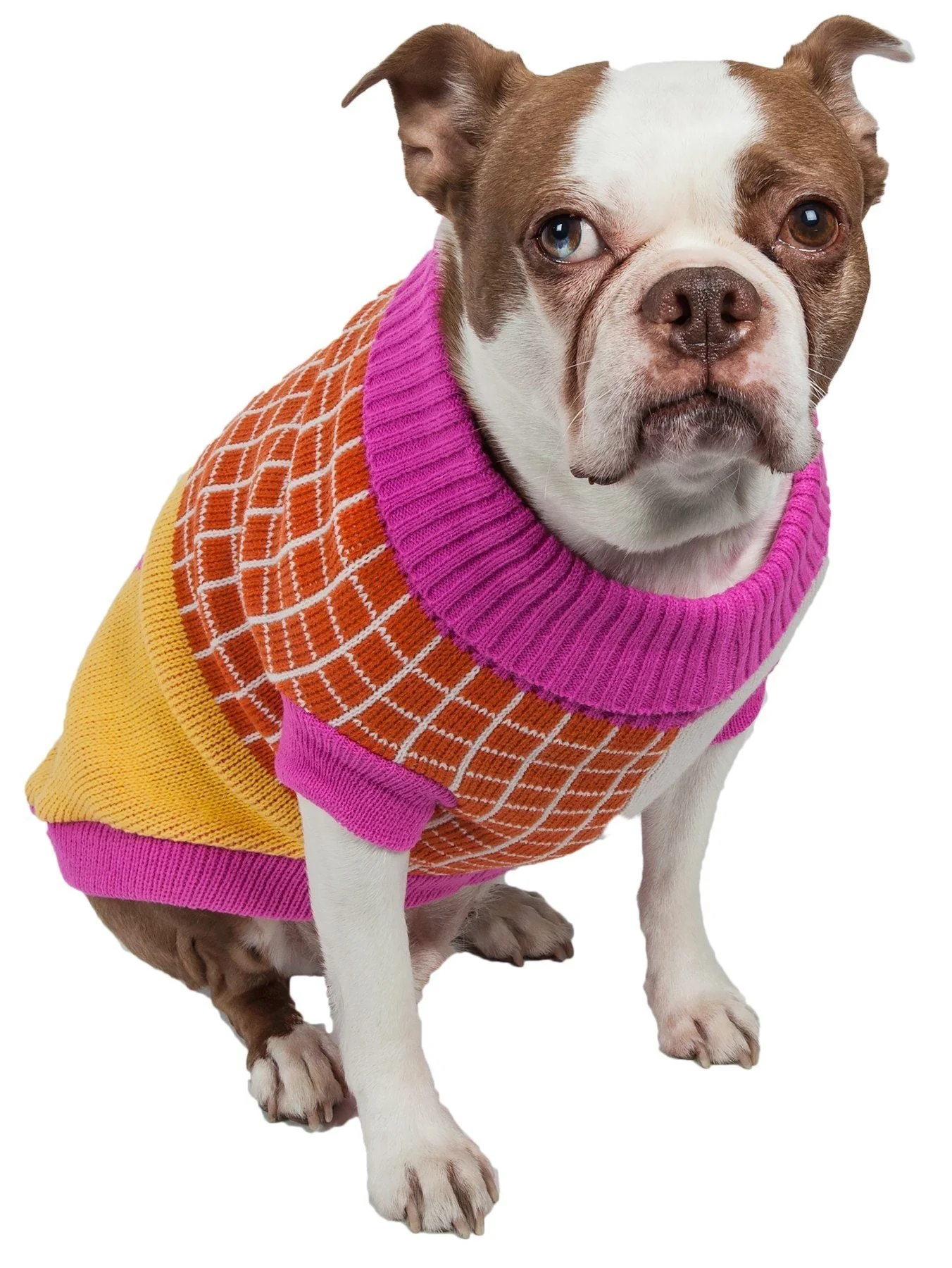 Pet Life ® 'Lovable-Bark' Heavy Knitted Ribbed Fashion Designer Dog Sweater - Image 4
