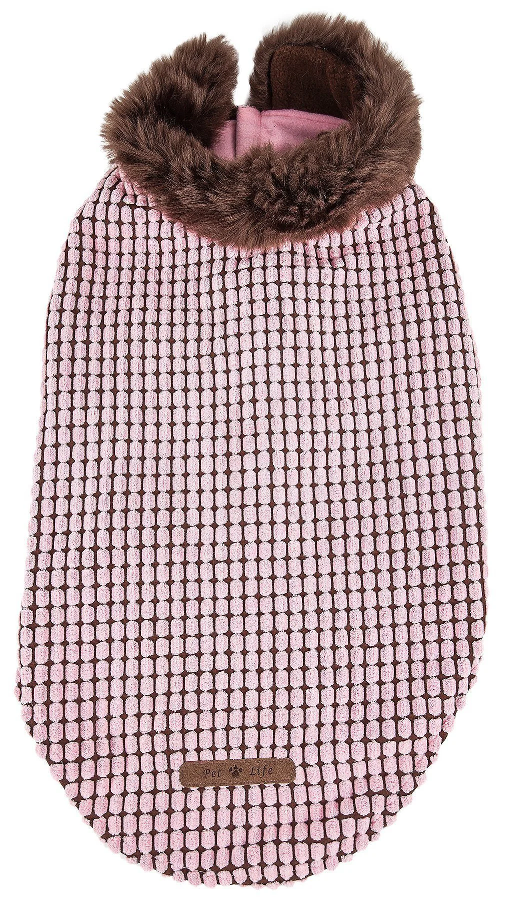 Pet Life ® Luxe 'Beautifur' Box-Stitched Elegant Designer Mink Fur Dog Coat - Image 3