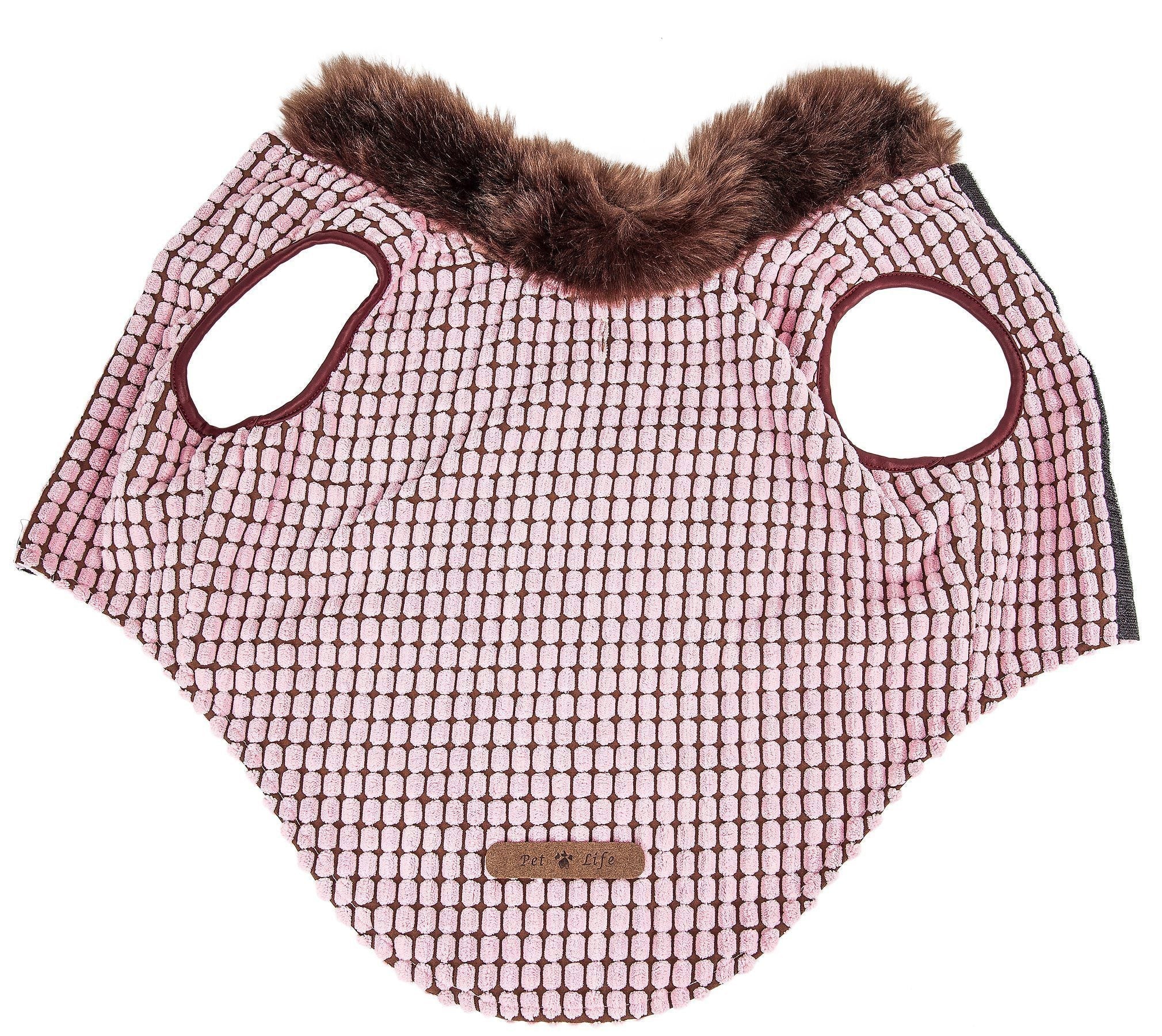 Pet Life ® Luxe 'Beautifur' Box-Stitched Elegant Designer Mink Fur Dog Coat - Image 6