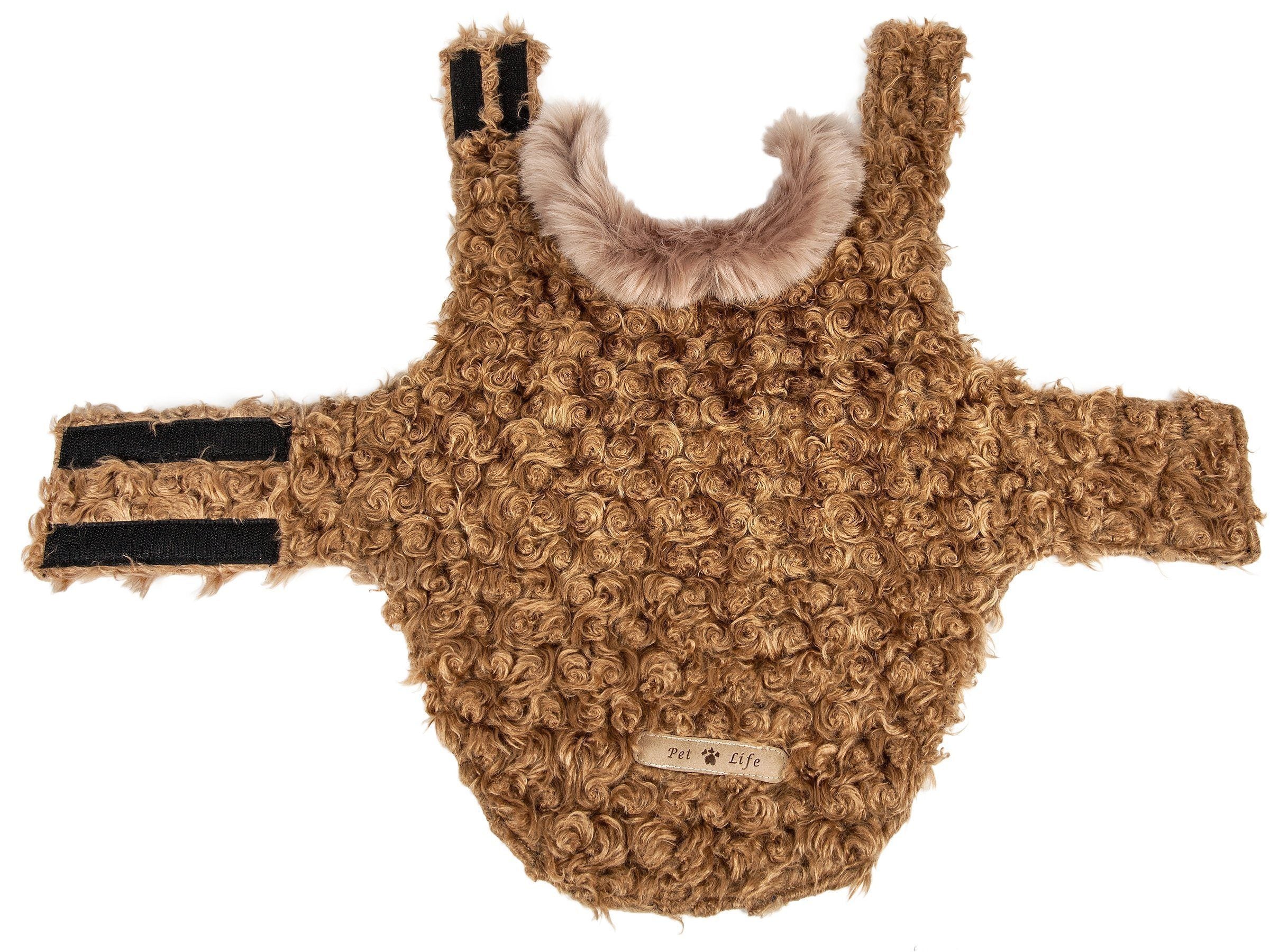 Pet Life ® Luxe 'Furpaw' Shaggy Elegant Fashion Designer Fur Dog Coat - Image 6