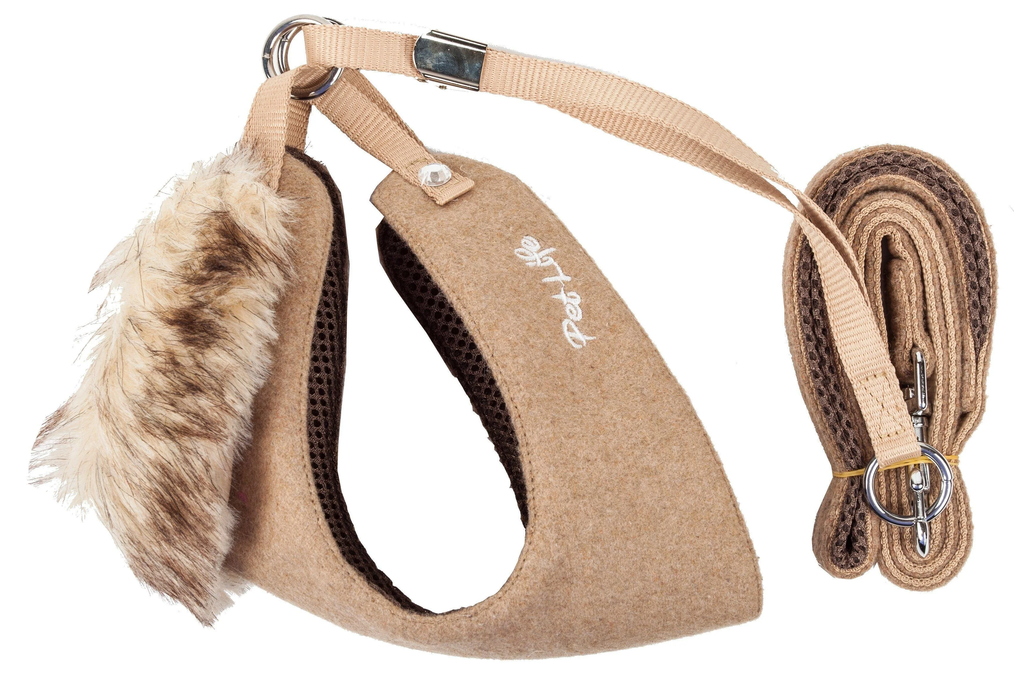 Pet Life ® Luxe 'Furracious' 2-In-1 Adjustable Dog Harness and Leash with Detachable Fur Collar - Image 14