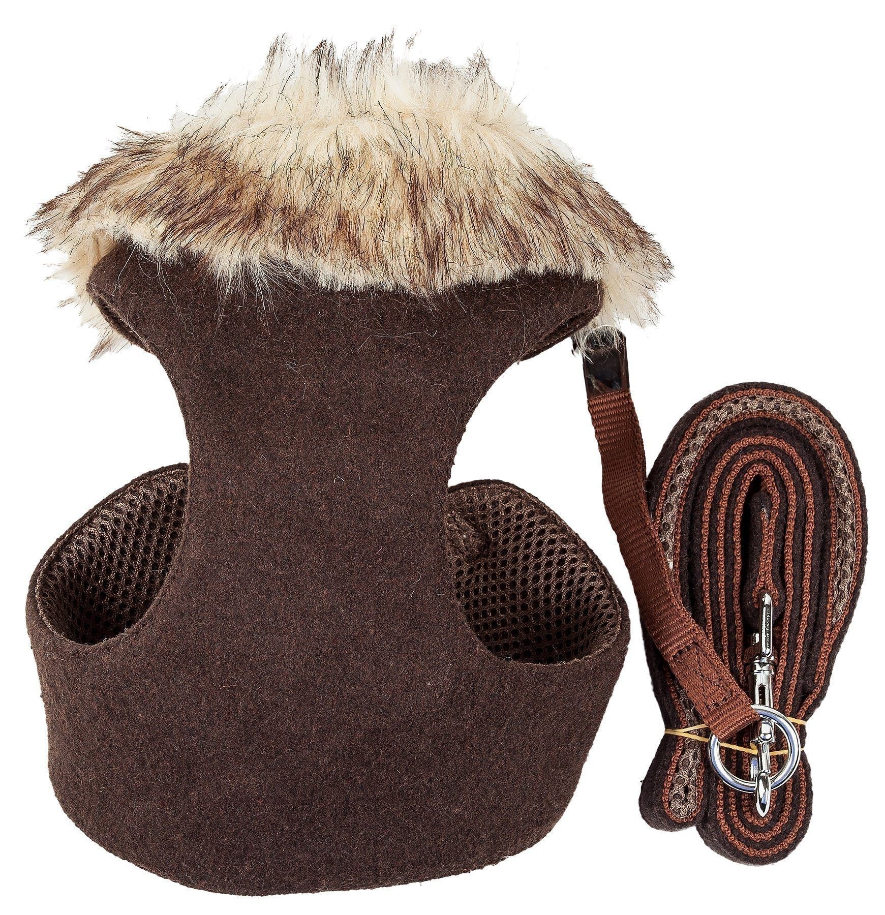 Pet Life ® Luxe 'Furracious' 2-In-1 Adjustable Dog Harness and Leash with Detachable Fur Collar - Image 7