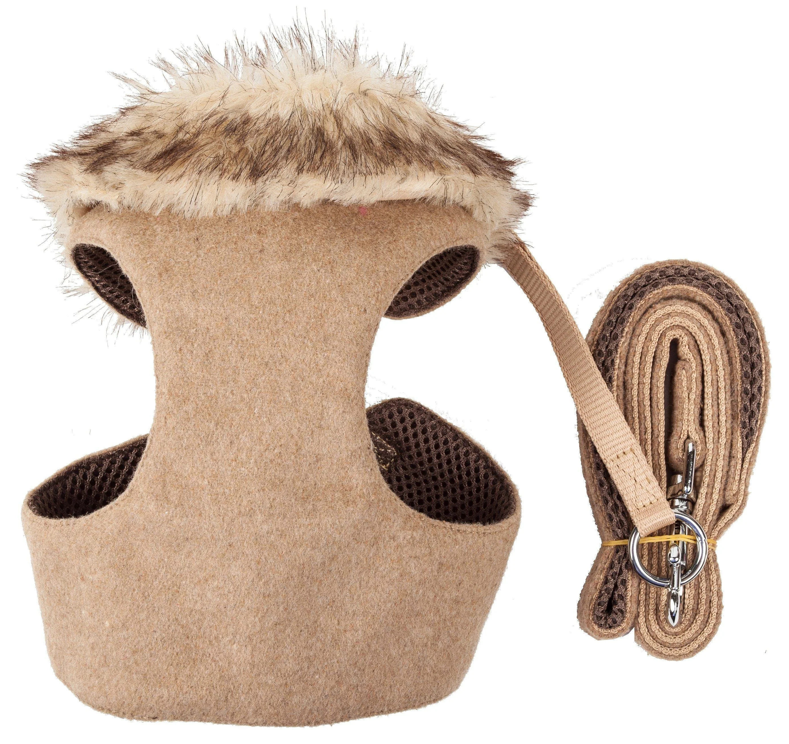 Pet Life ® Luxe 'Furracious' 2-In-1 Adjustable Dog Harness and Leash with Detachable Fur Collar - Image 8