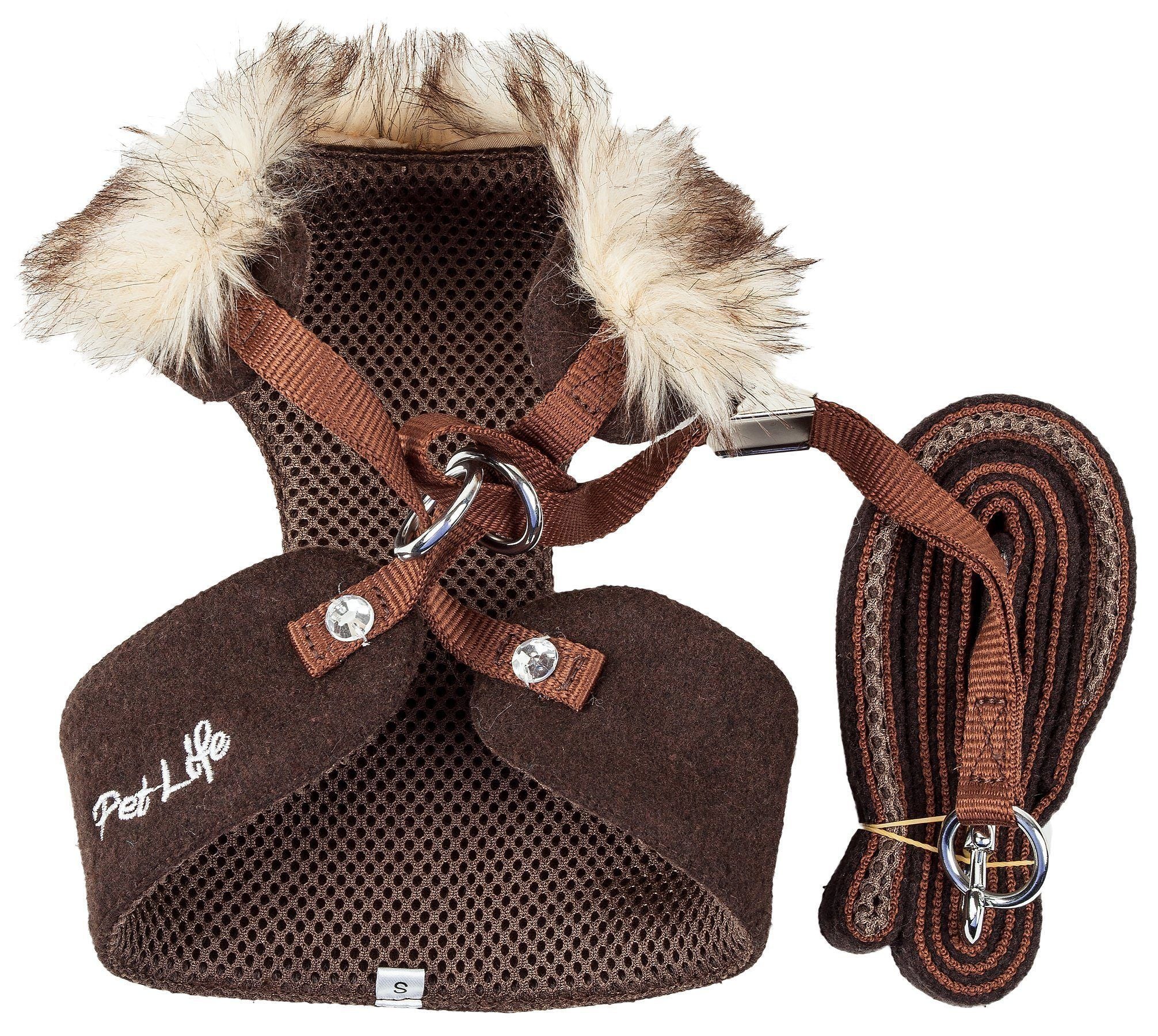 Pet Life ® Luxe 'Furracious' 2-In-1 Adjustable Dog Harness and Leash with Detachable Fur Collar - Image 9