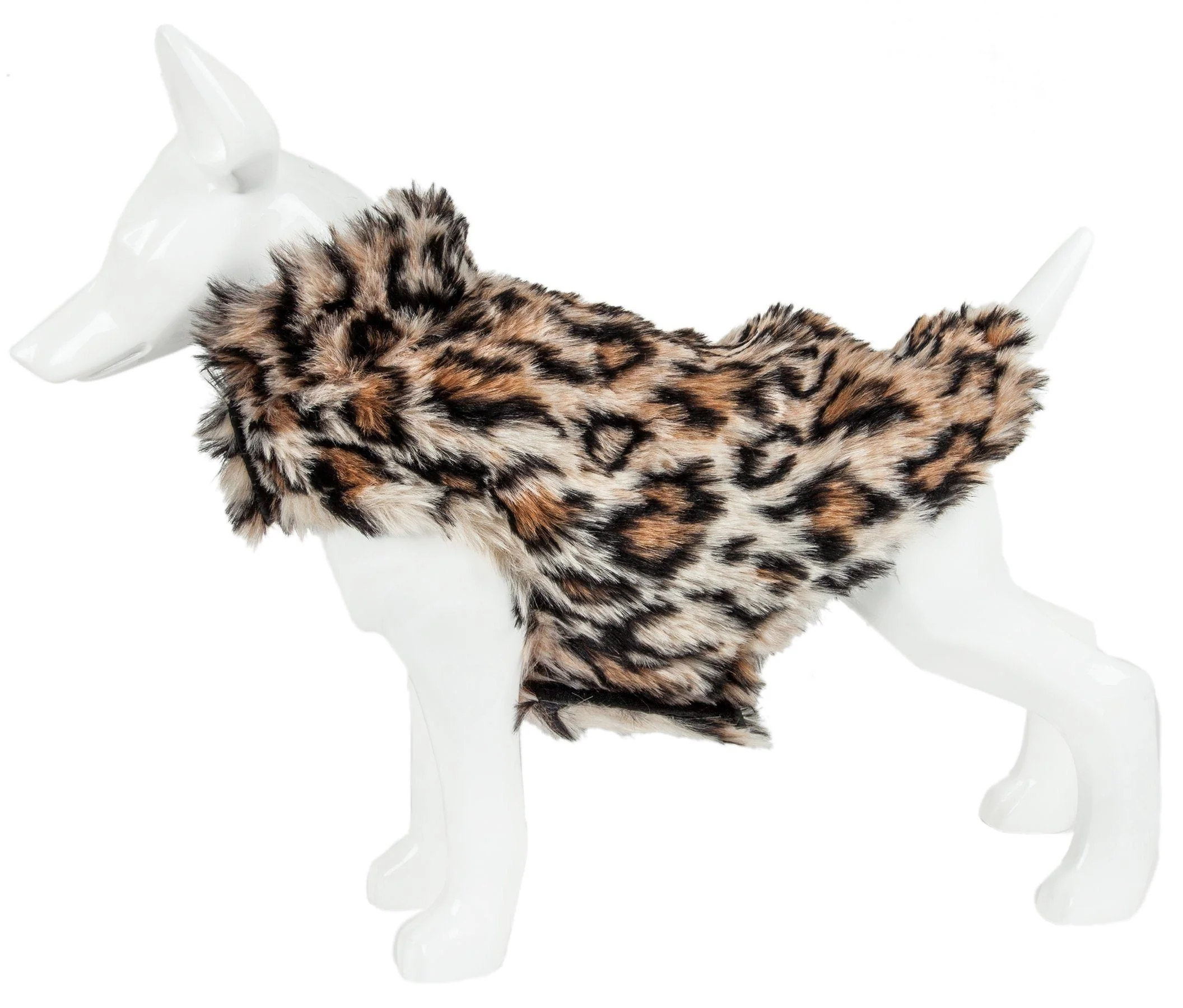 Pet Life ® Luxe 'Lab-Pard' Dazzling Leopard Patterned Mink Fur Dog Coat - Image 2