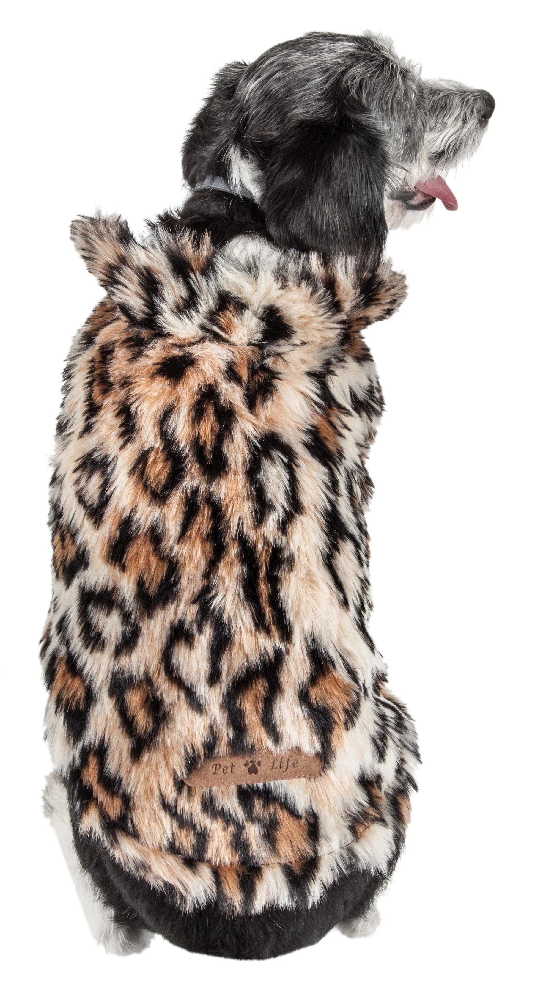 Pet Life ® Luxe 'Lab-Pard' Dazzling Leopard Patterned Mink Fur Dog Coat - Image 4