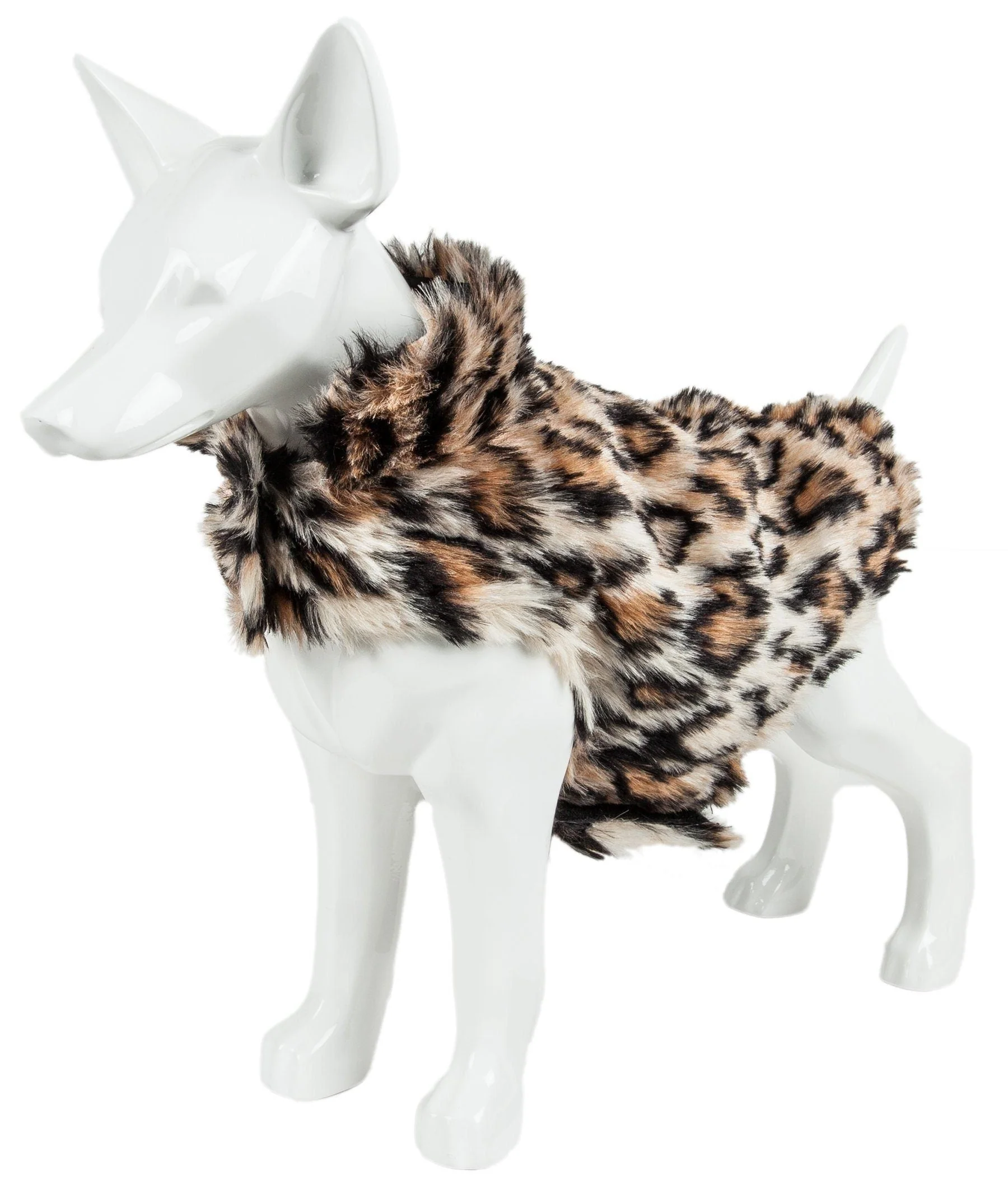 Pet Life ® Luxe 'Lab-Pard' Dazzling Leopard Patterned Mink Fur Dog Coat - Image 5