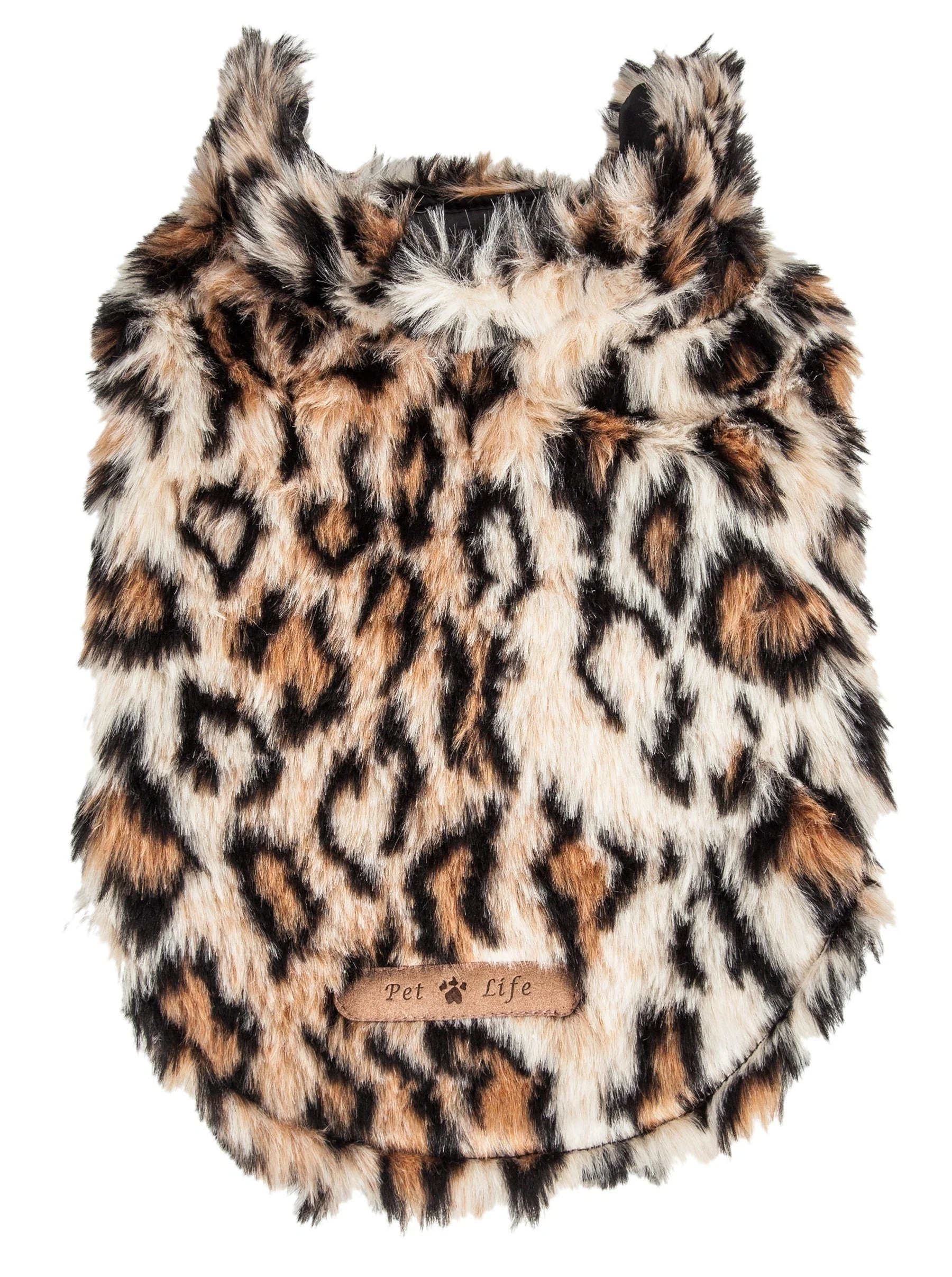Pet Life ® Luxe 'Lab-Pard' Dazzling Leopard Patterned Mink Fur Dog Coat - Image 6