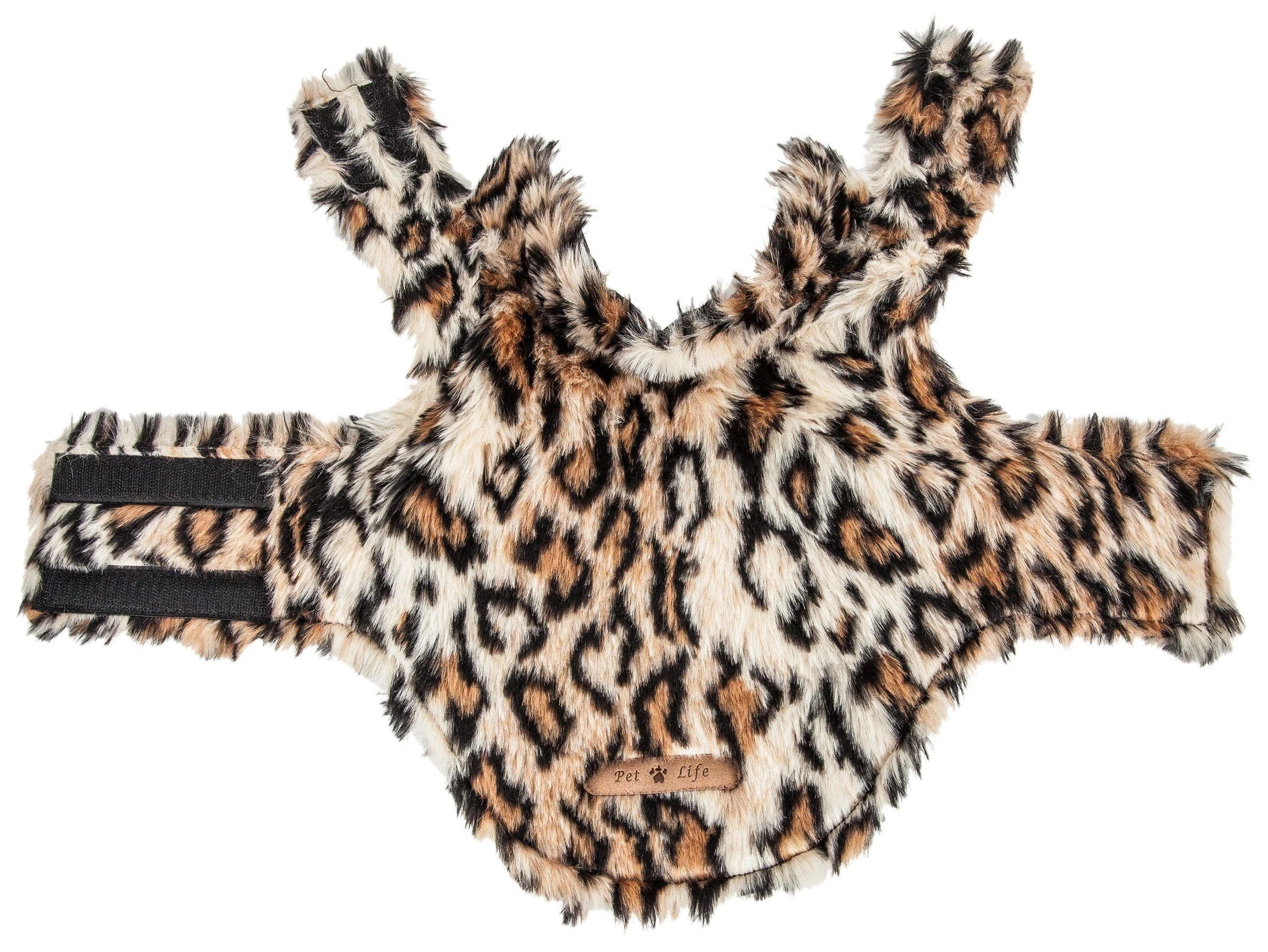 Pet Life ® Luxe 'Lab-Pard' Dazzling Leopard Patterned Mink Fur Dog Coat - Image 8