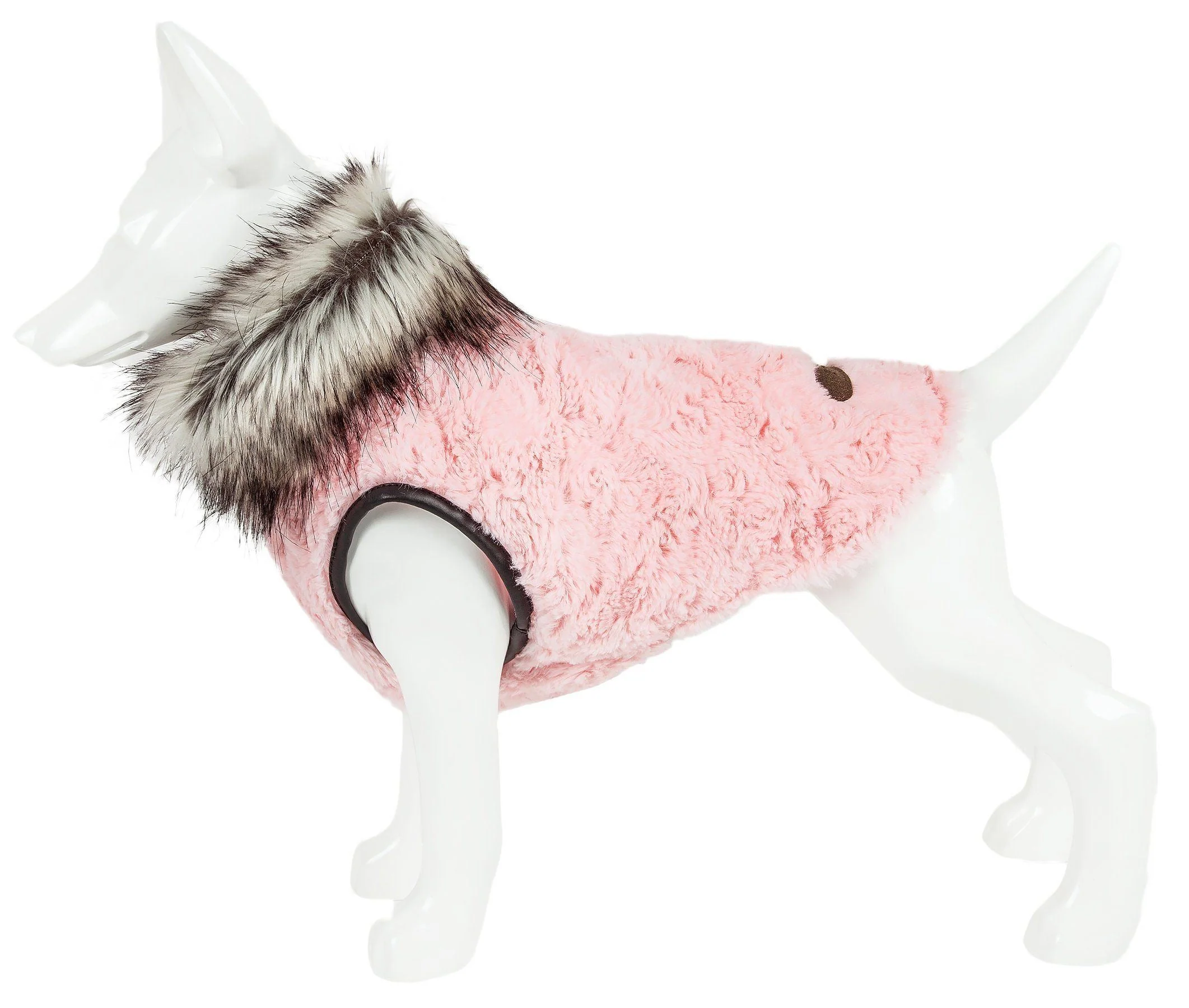 Pet Life ®  Luxe 'Pinkachew' Charming Fashion Mink Fur Dog Coat - Image 10