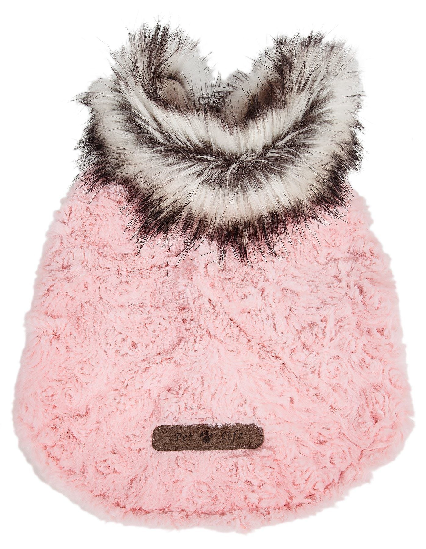 Pet Life ®  Luxe 'Pinkachew' Charming Fashion Mink Fur Dog Coat - Image 4
