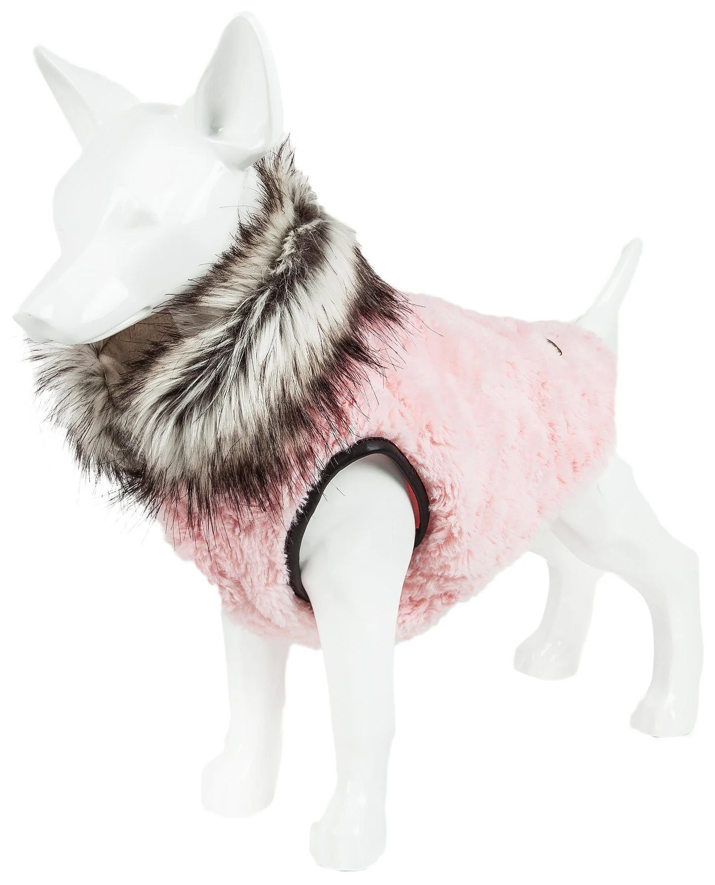Pet Life ®  Luxe 'Pinkachew' Charming Fashion Mink Fur Dog Coat - Image 9