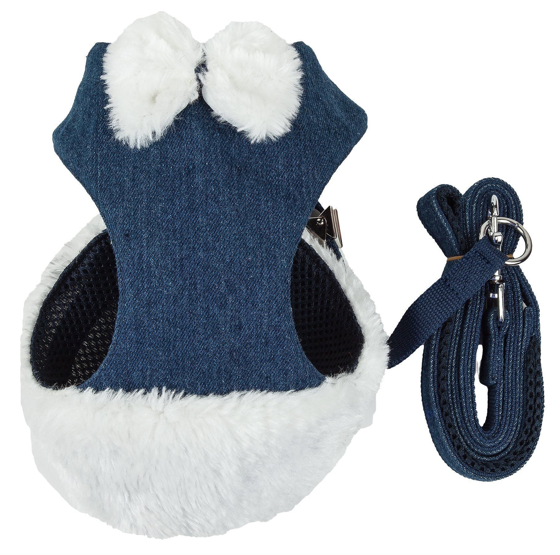 Pet Life ® Luxe 'Pom Draper' 2-In-1 Adjustable Fashion Dog Harness and Leash - Image 4