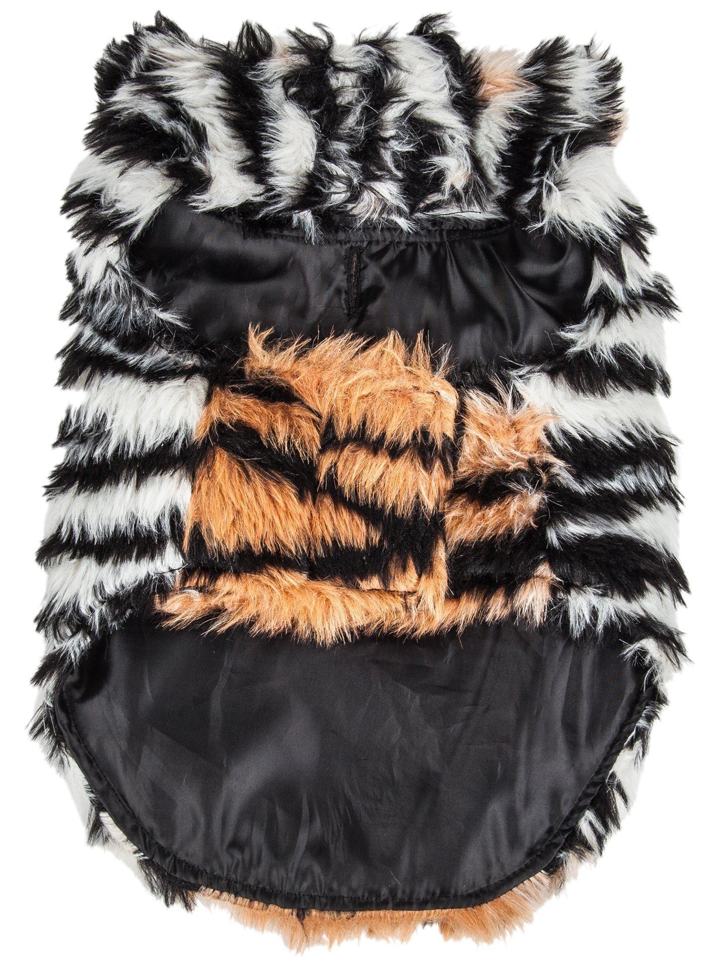 Pet Life ®  Luxe 'Tigerbone' Tiger-Patterned Mink Fashion Fur Dog Jacket - Image 7