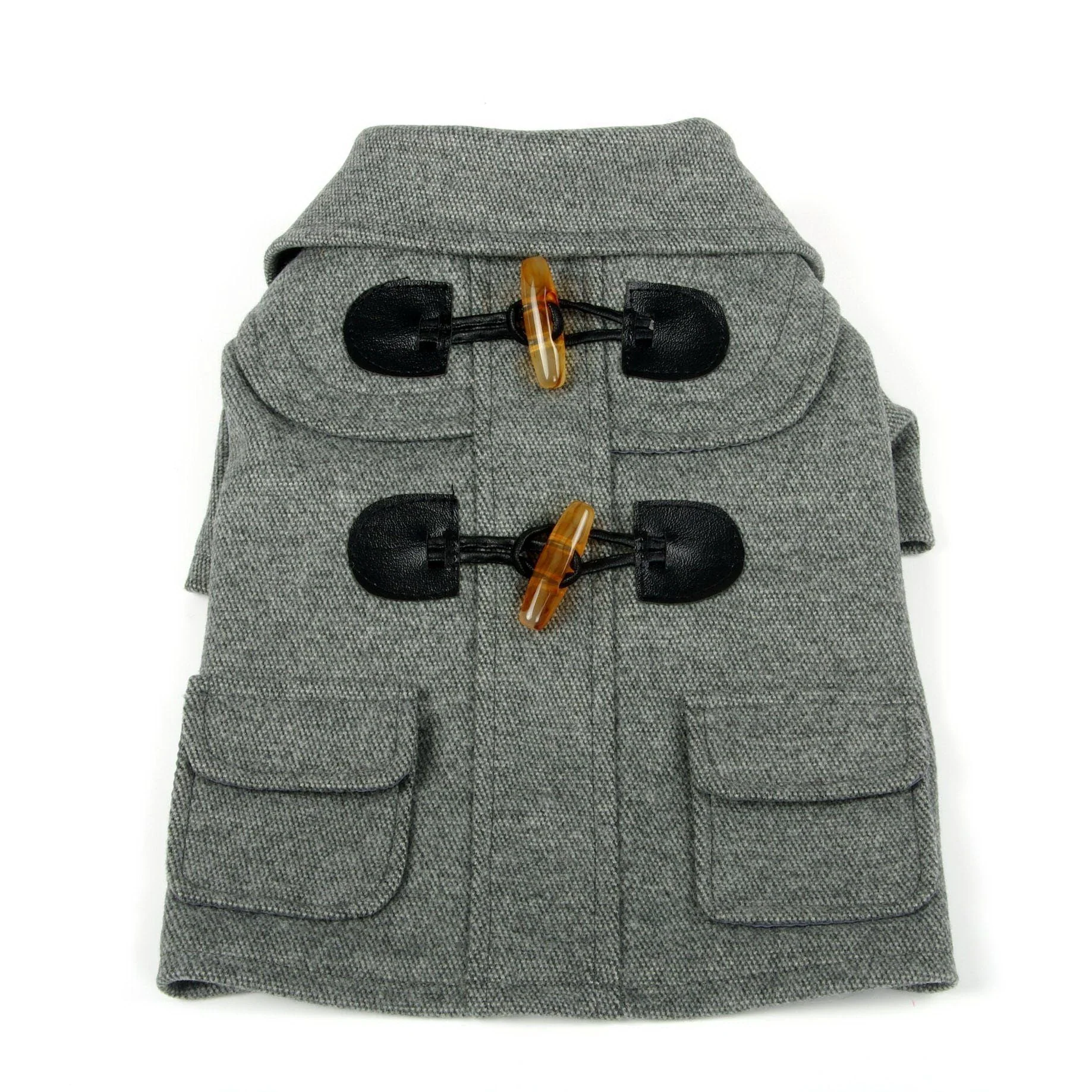 Pet Life ® 'Military Static' Rivited Fashion Collared Wool Dog Jacket Coat - Image 4