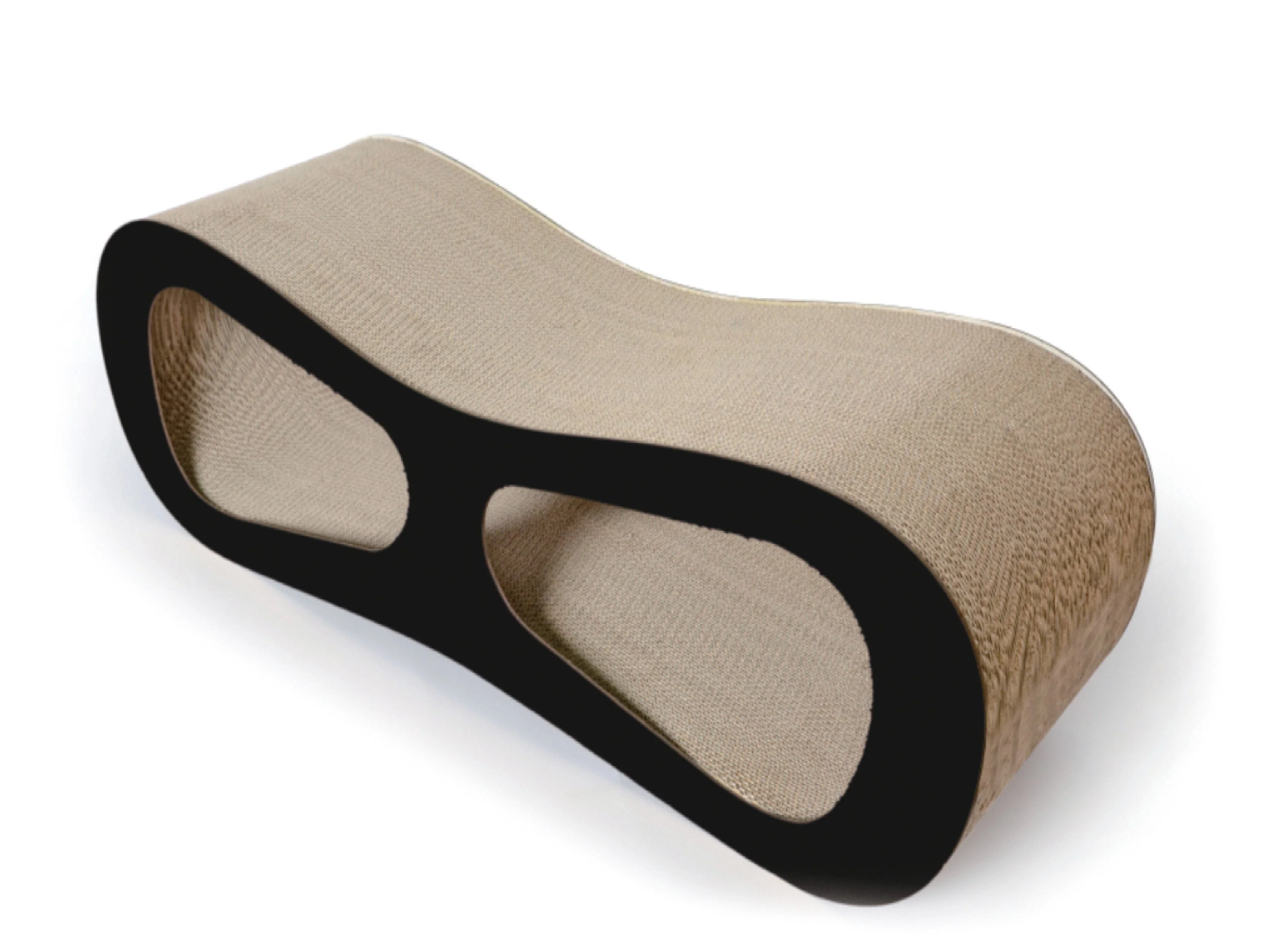 Pet Life ® 'Modiche' Premium Quality Modern Designer Kitty Cat Scratcher Lounger Lounge with Catnip - Image 2