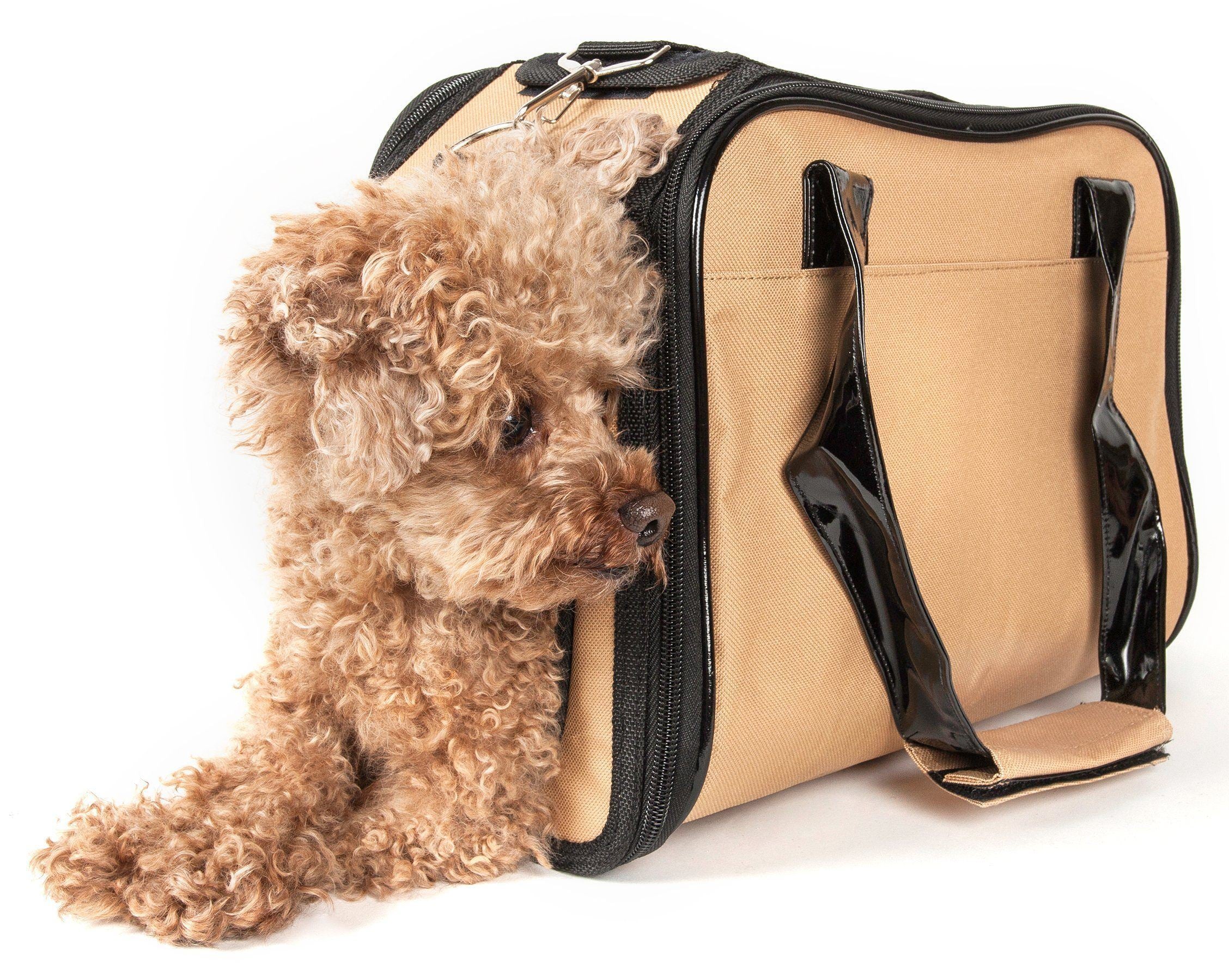 Pet Life ® Mystique Airline Approved Fashion Designer Travel Pet Dog Carrier w/ Pouch - Image 13