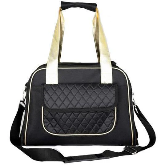 Pet Life ® Mystique Airline Approved Fashion Designer Travel Pet Dog Carrier w/ Pouch - Image 4