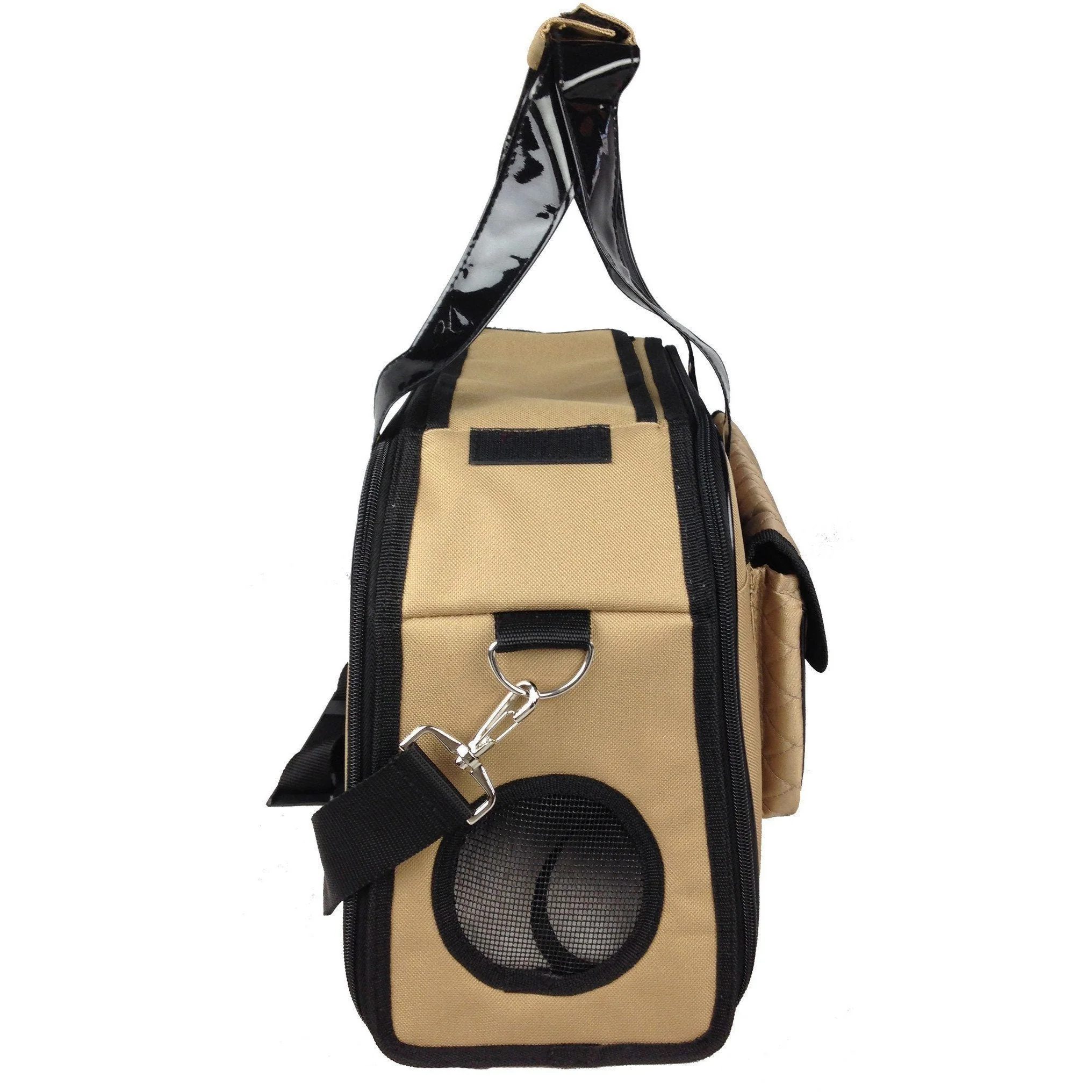 Pet Life ® Mystique Airline Approved Fashion Designer Travel Pet Dog Carrier w/ Pouch - Image 6