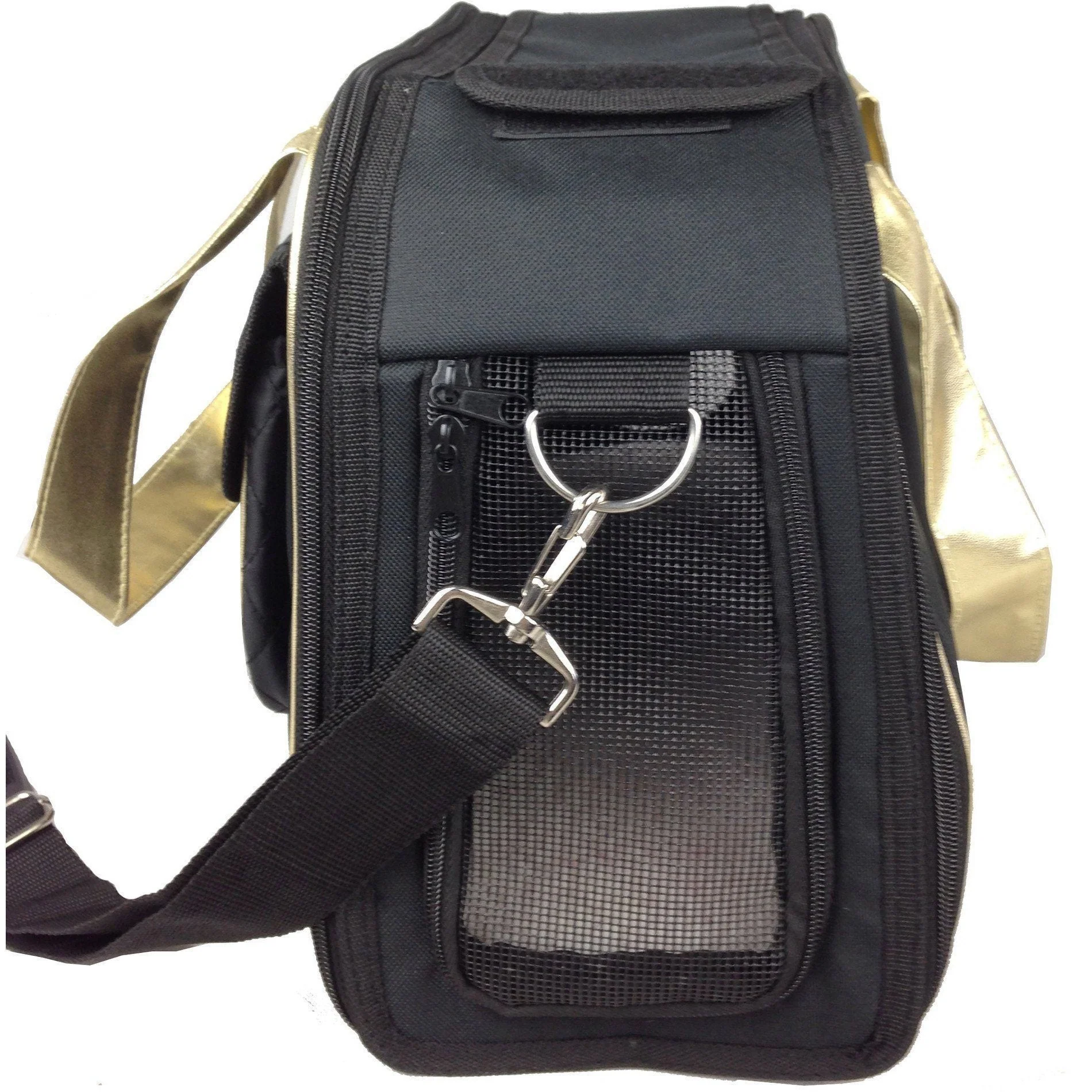 Pet Life ® Mystique Airline Approved Fashion Designer Travel Pet Dog Carrier w/ Pouch - Image 9