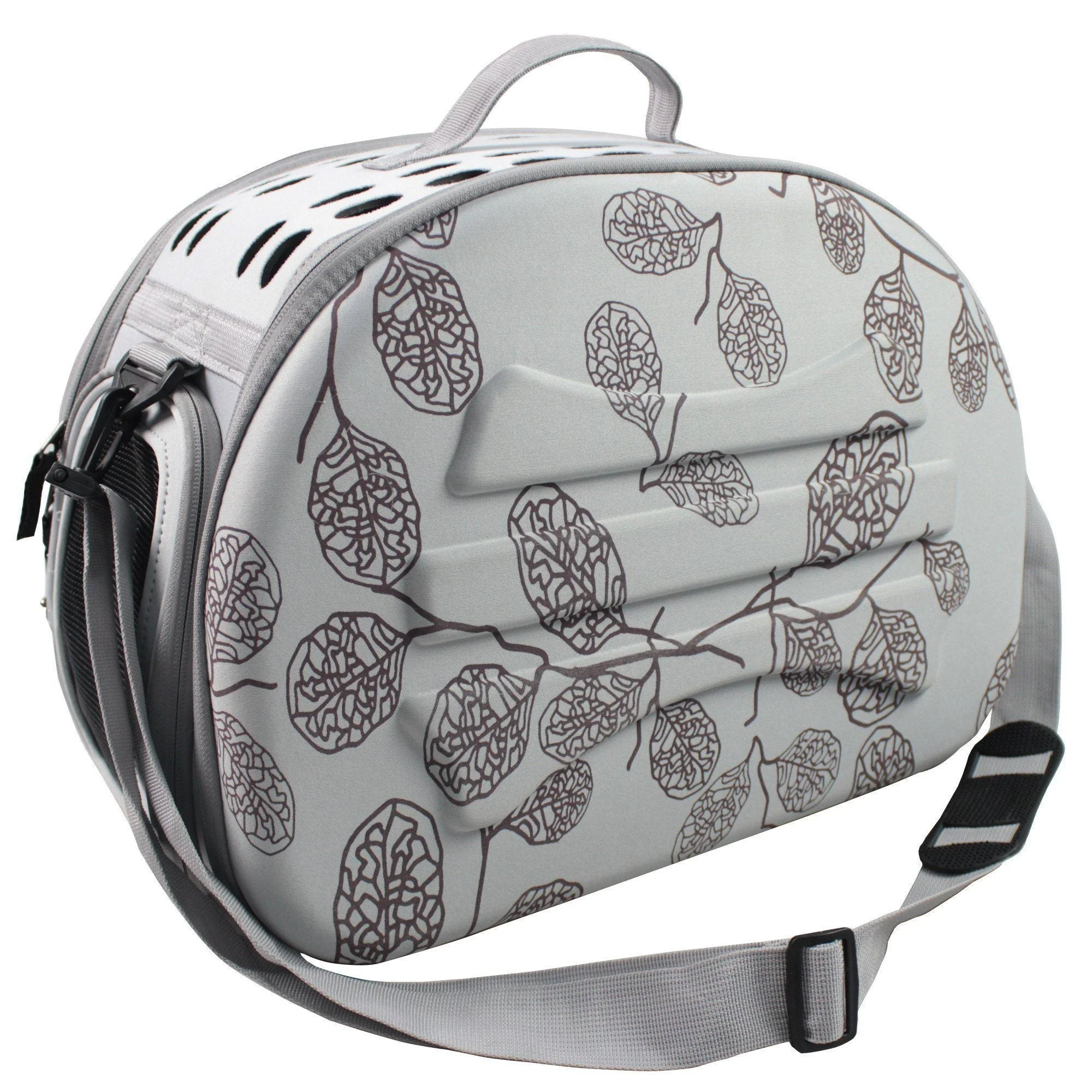 Pet Life ® 'Narrow Shelled' Lightweight Collapsible Military Grade Fashion Designer Travel Pet Dog Carrier Crate - Image 10